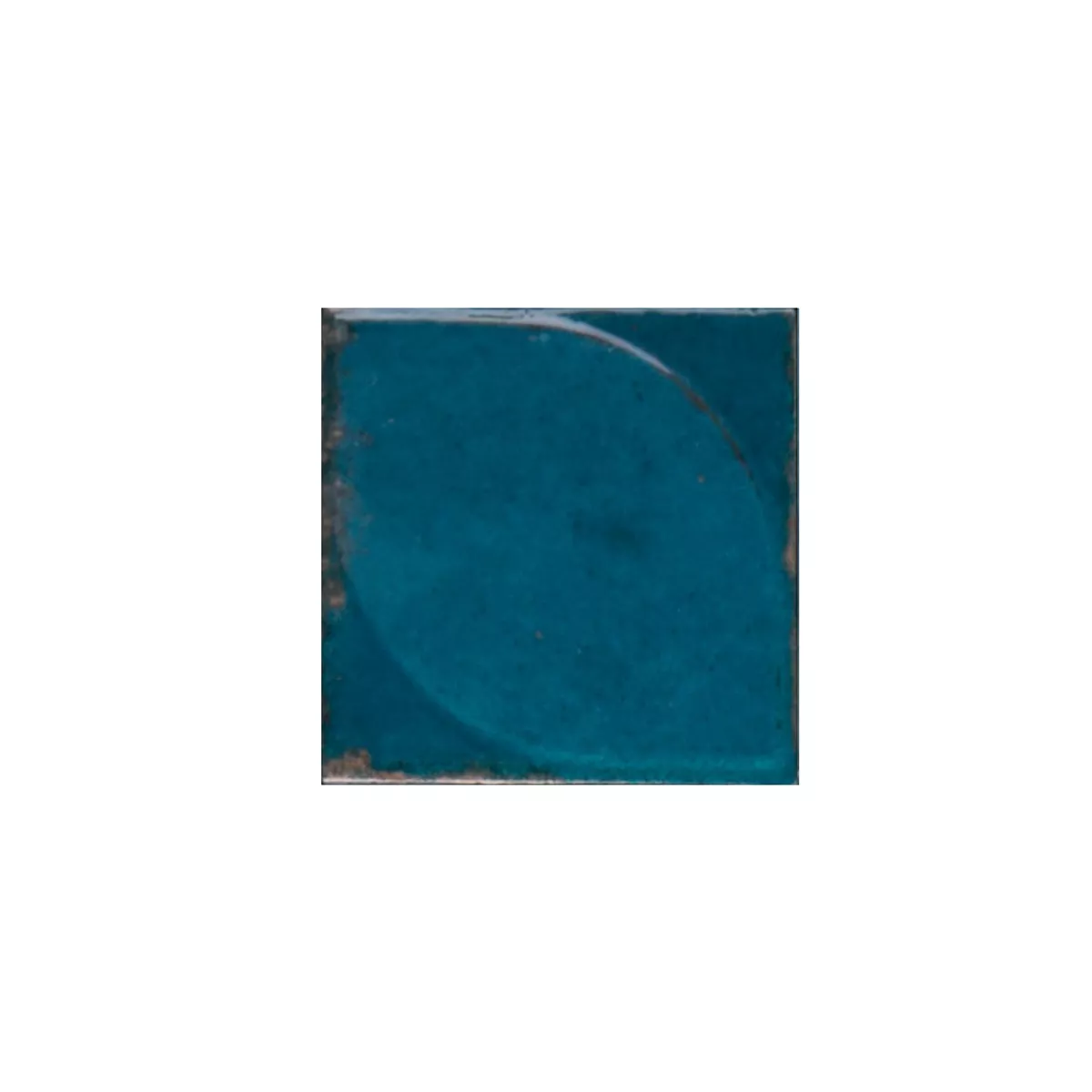 Maryland Mořská Modrá Lesklá 3D Strukturovaný 10x10 cm