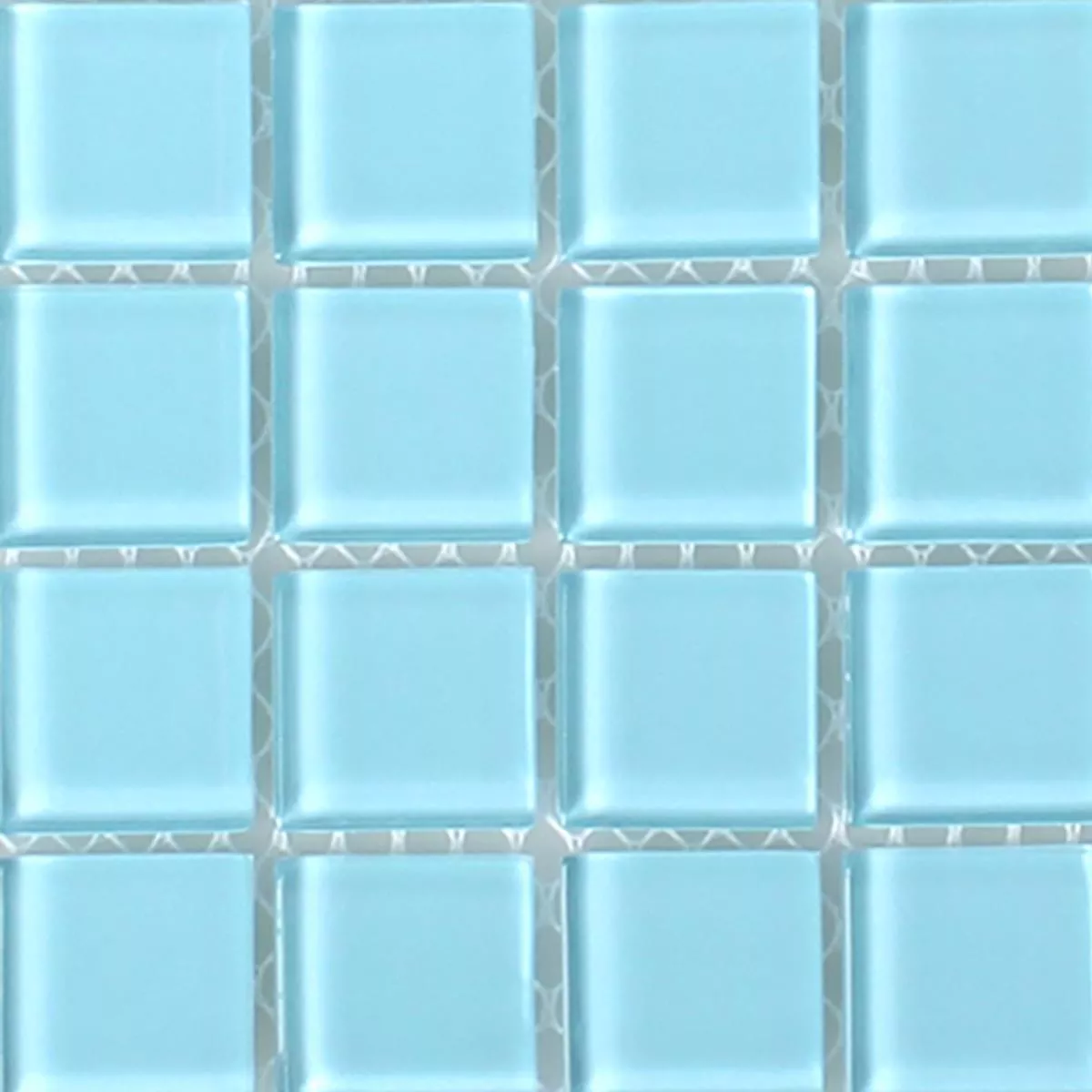 Vzorek Skleněná Mozaika Dlaždice Florida Světle Modrá