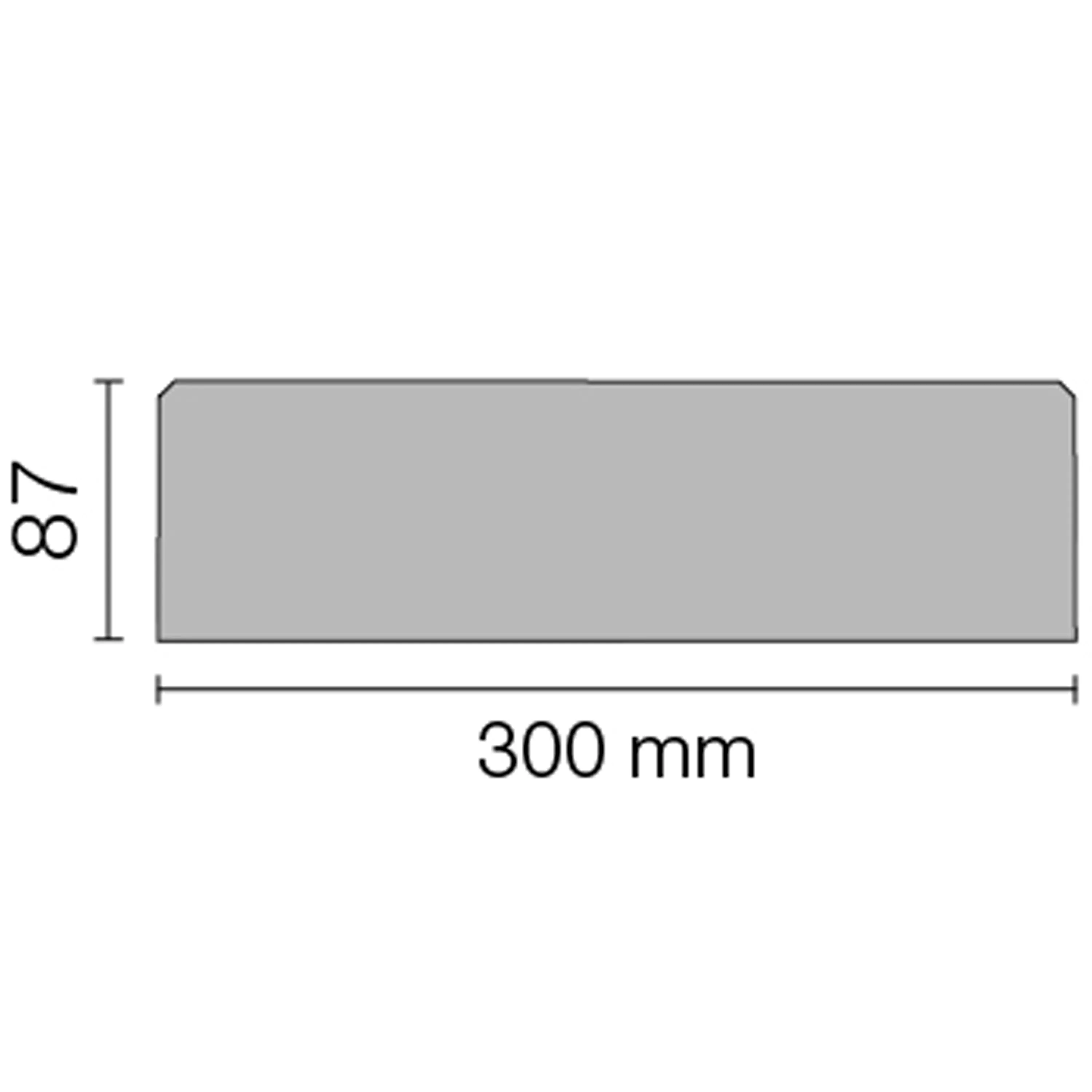 Nástěnná nástěnná police Schlüter obdélník 30x8,7cm Oblouk antracit