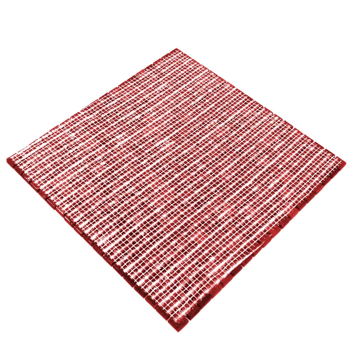 Vzorek Skleněná Mozaika Dlaždice Vera Červená Mix