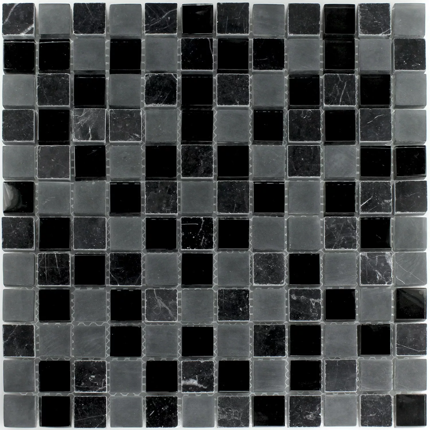 Mozaiková Dlaždice Sklo Mramor Zambia 23x23x8mm