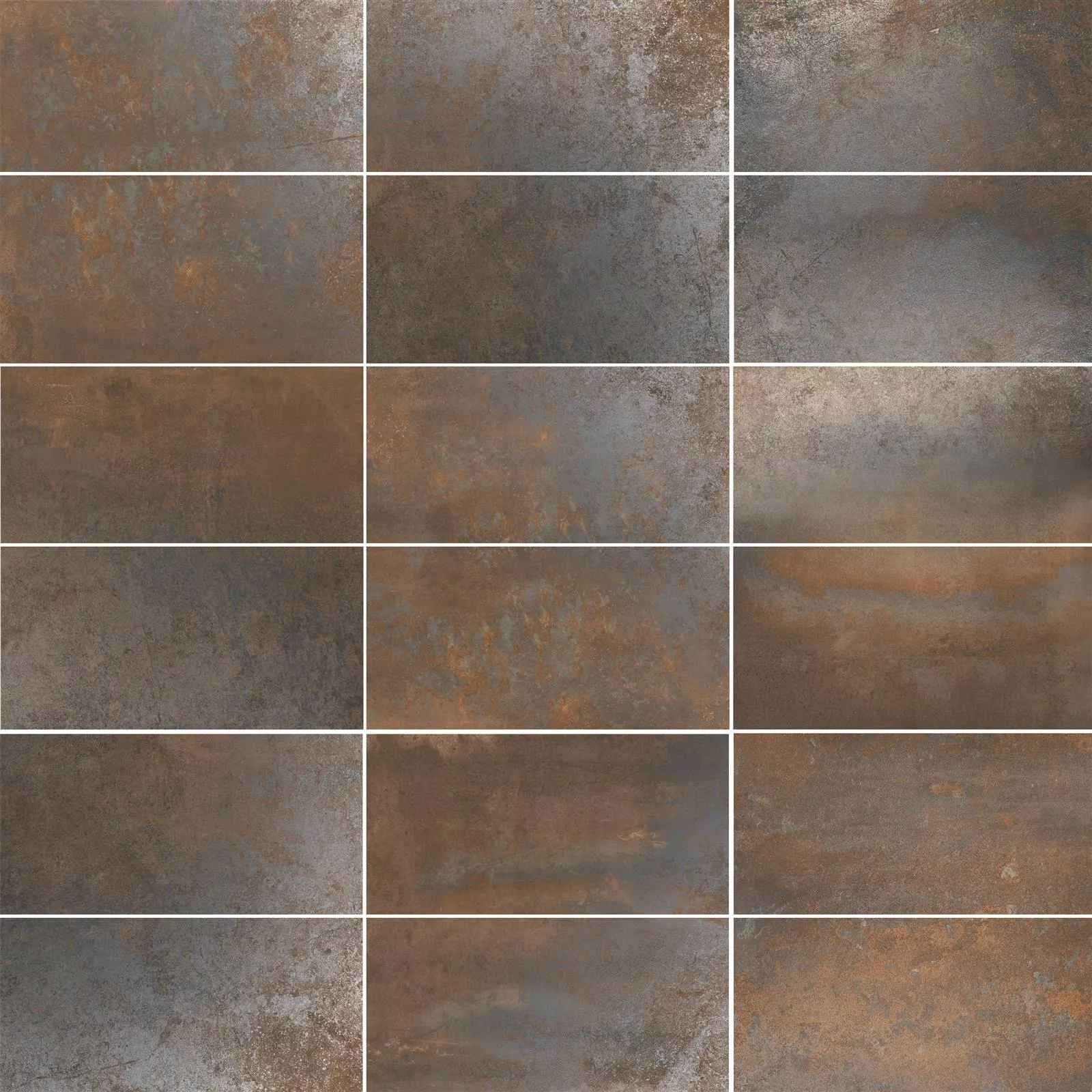 Vzorek Podlahové Dlaždice Sierra Kovový Vzhled Rust R10/B 30x60cm