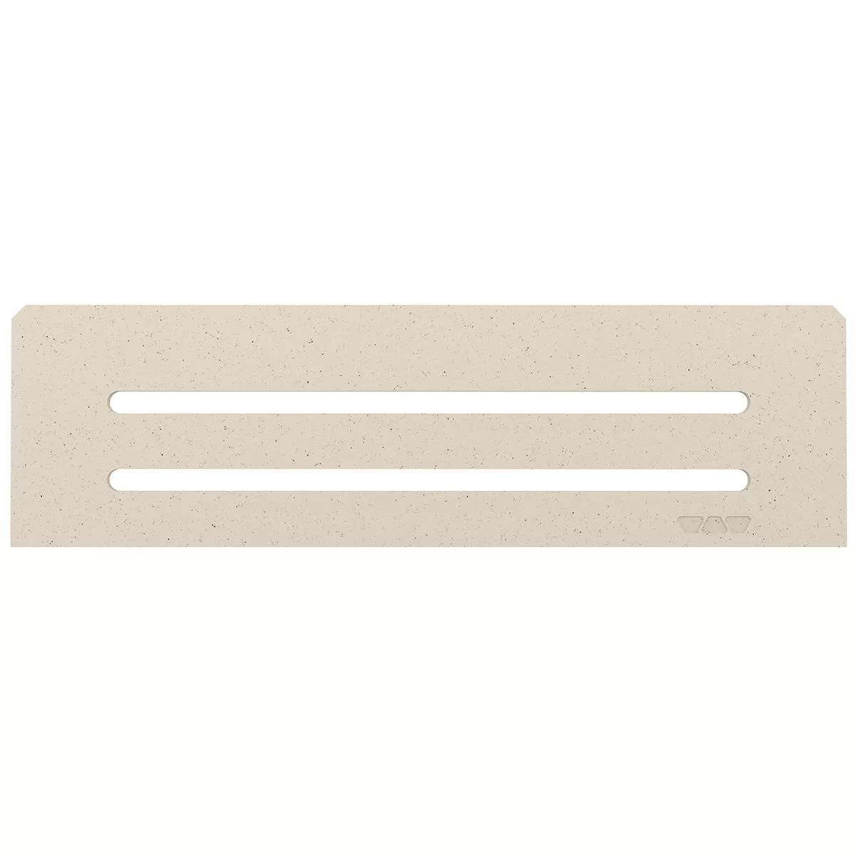 Nástěnná police Schlüter obdélníková 30x8,7 cm vlnovka slonovinová