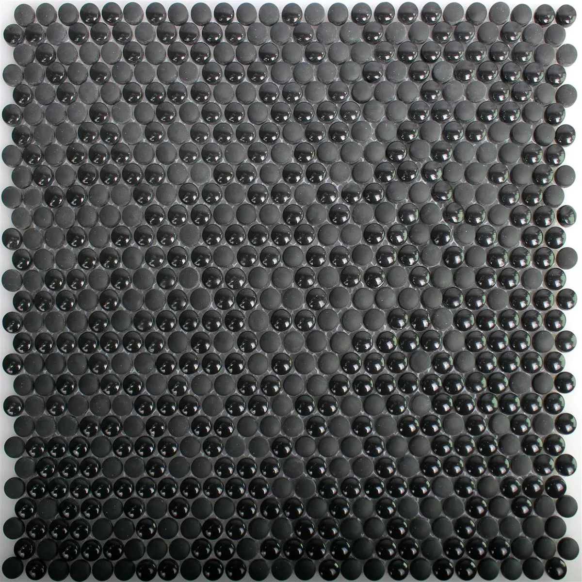 Skleněná Mozaika Dlaždice Bonbon Zaoblený Eco Černá