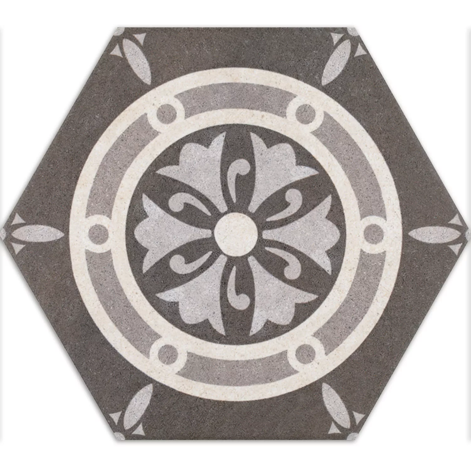 Vzorek Vzhled Cementové Šestiúhelník Podlahové Dlaždice Alicante Dekor Royal