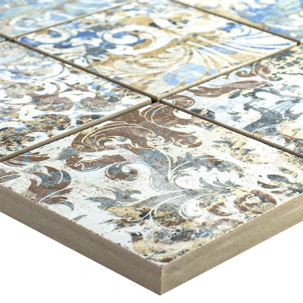 Keramická Mozaika Dlaždice Patchwork Pestrobarevná 71x71mm