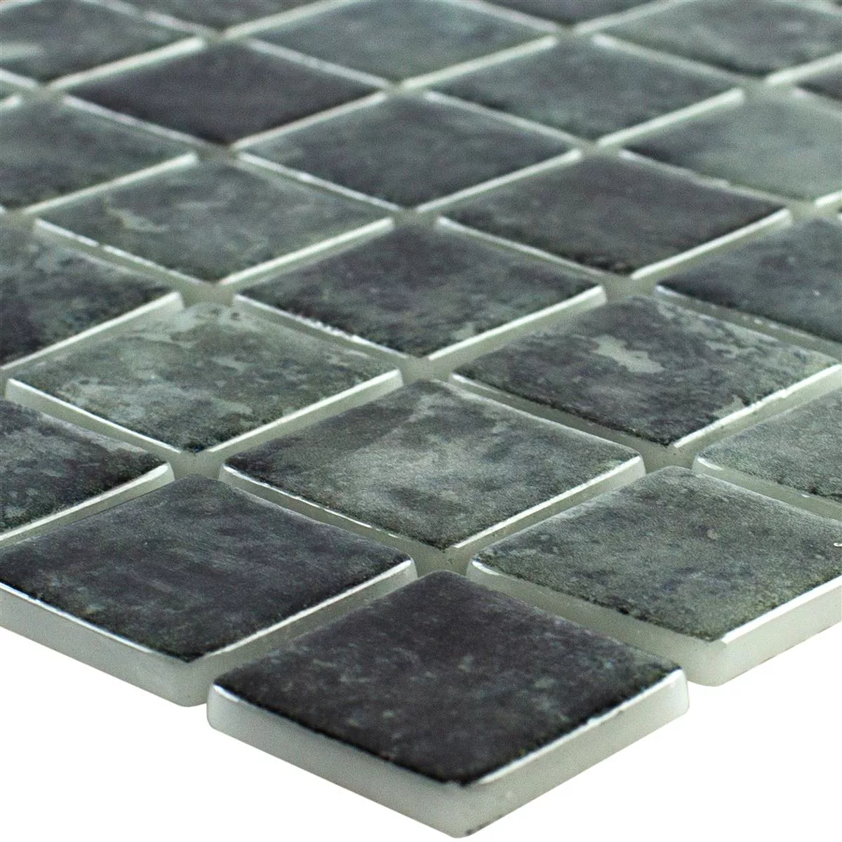 Skleněná Mozaika Do Bazénů Baltic Černá 25x25mm