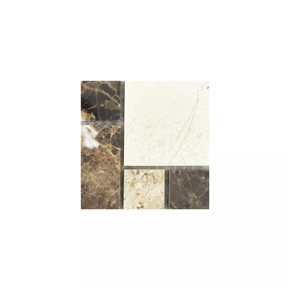 Vzorek Mramor Mozaika Z Přírodního Kamene Dlaždice Cordoba Hnědá Béžová