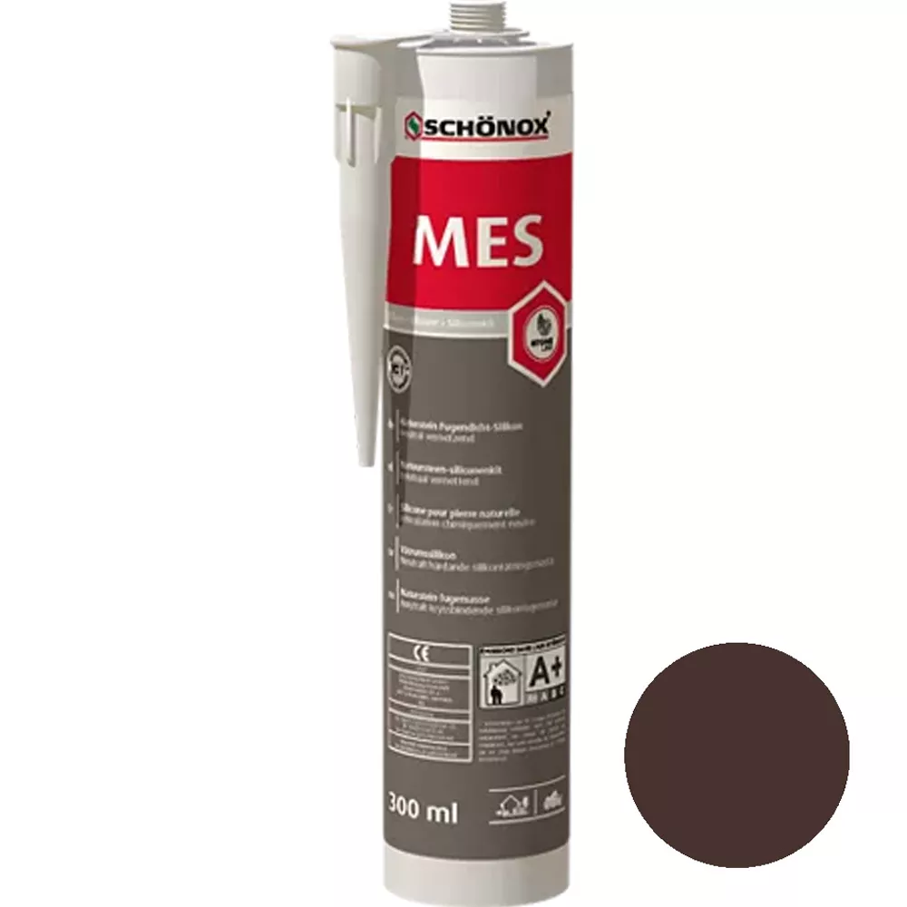 Schönox MES silikonový tmel na mramorové spáry Bali Brown 300ml Schönox MES silikonový tmel na mramorové spáry Bali Brown 300ml