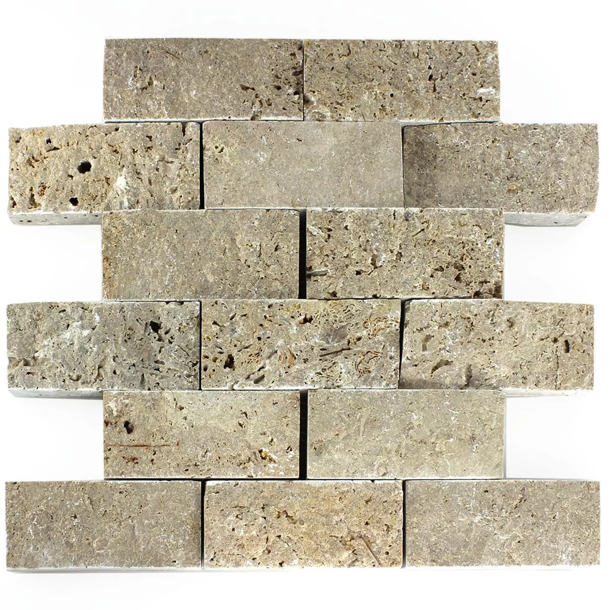 Vzorek Mozaiková Dlaždice Přírodní Kámen 3D Sumba Noce Brick