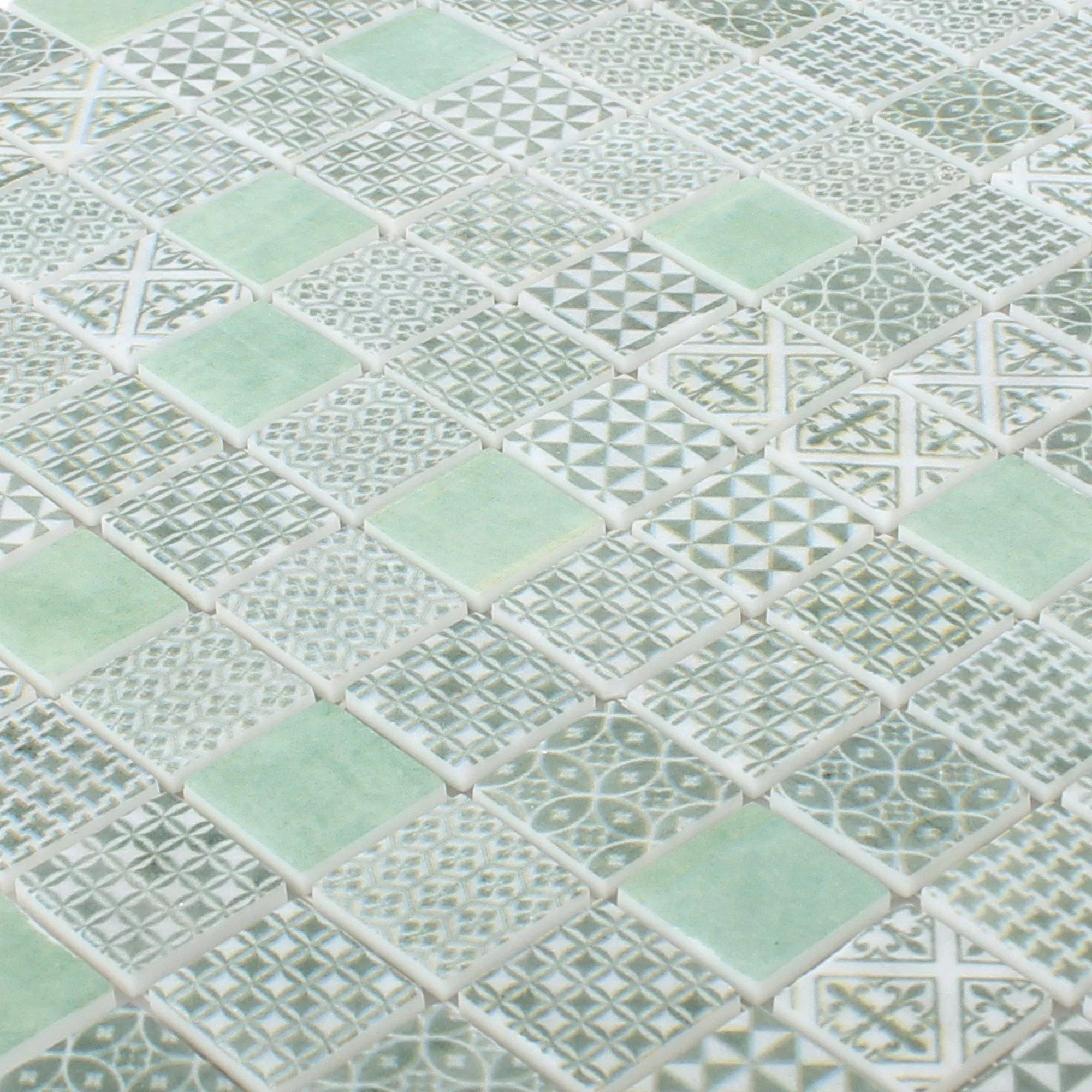 Vzorek Skleněná Mozaika Dlaždice Malard Zelená