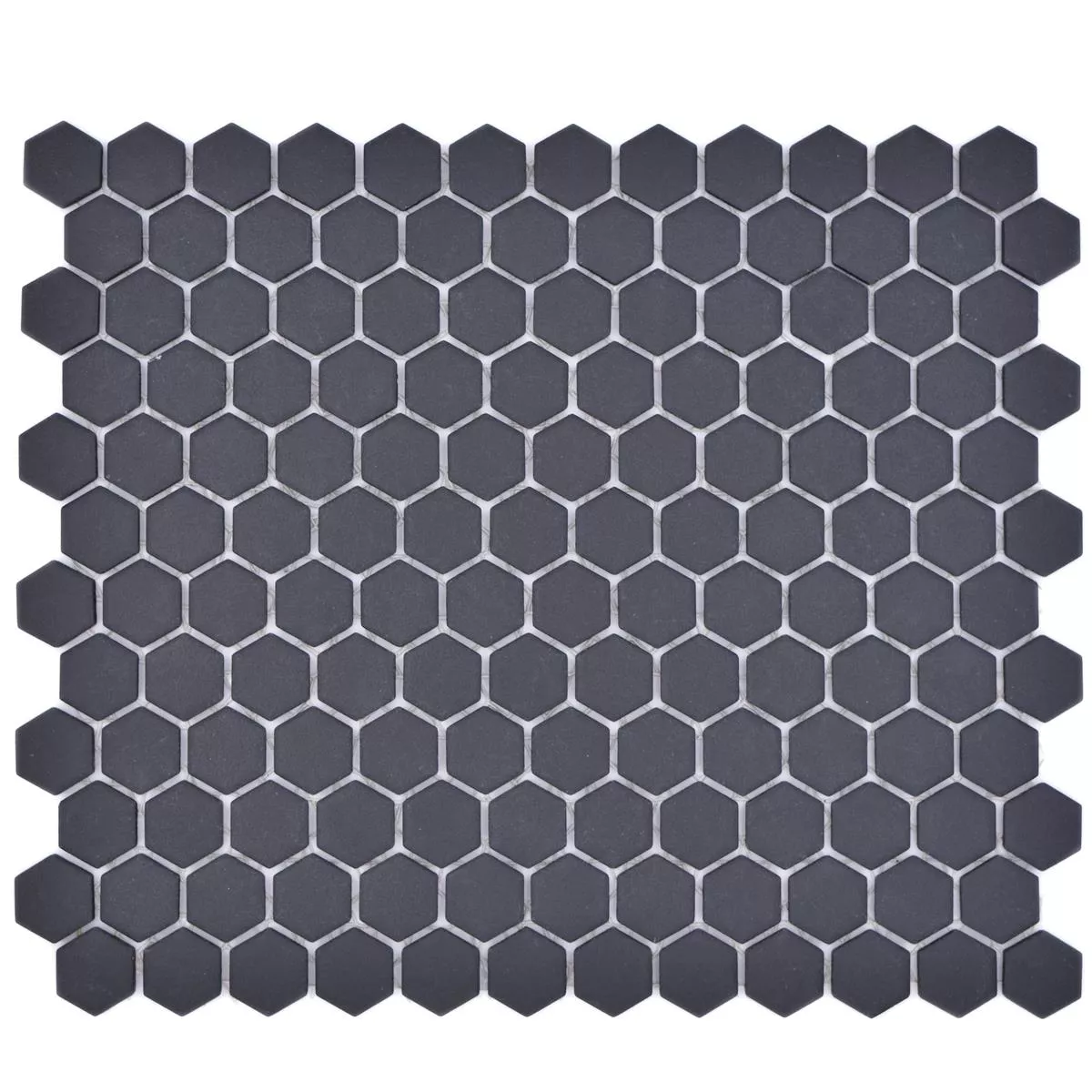 Vzorek Keramická Mozaikové Bismarck R10B Šestiúhelník Černá H23