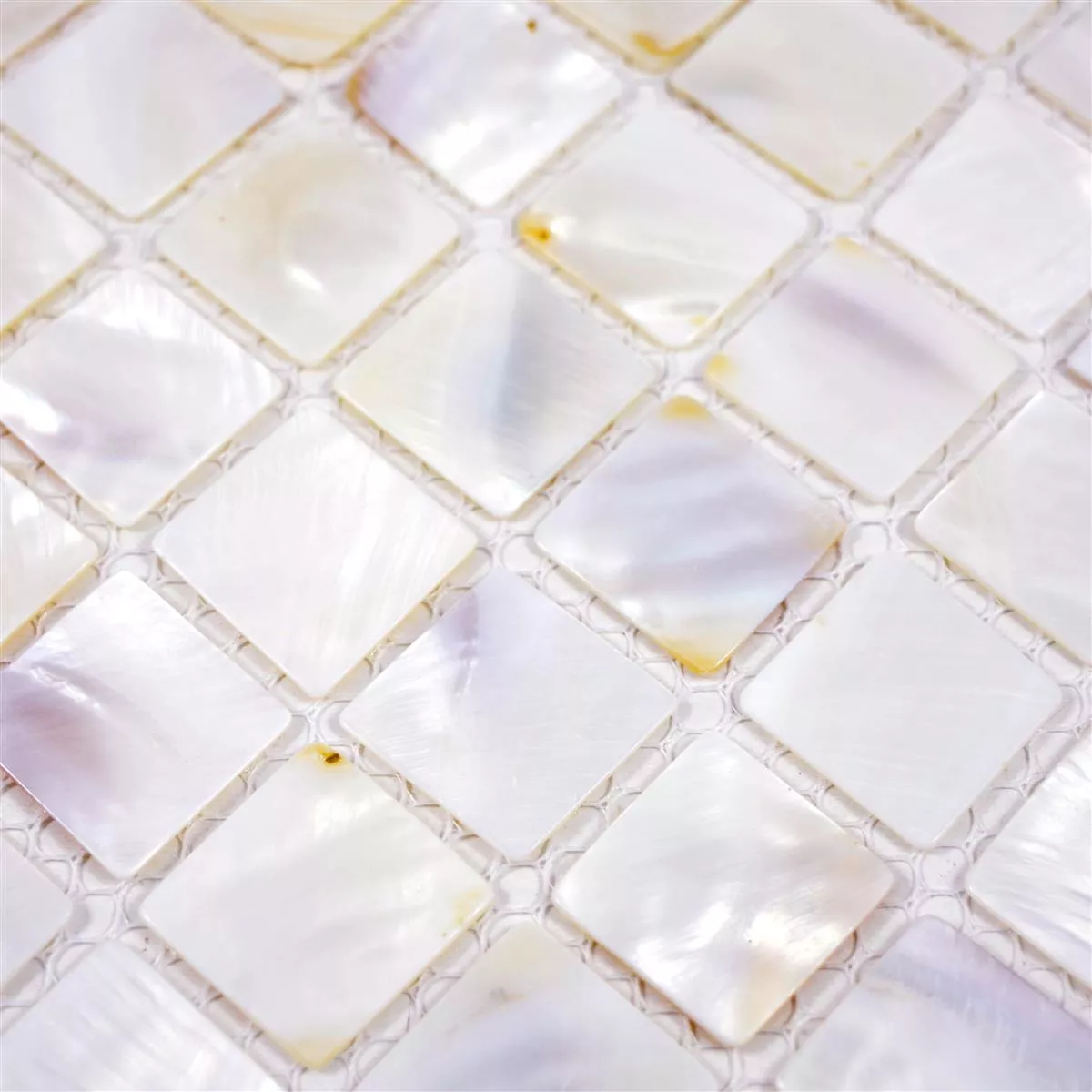 Vzorek Mozaiková Dlaždice Perleť Xenia Bílá