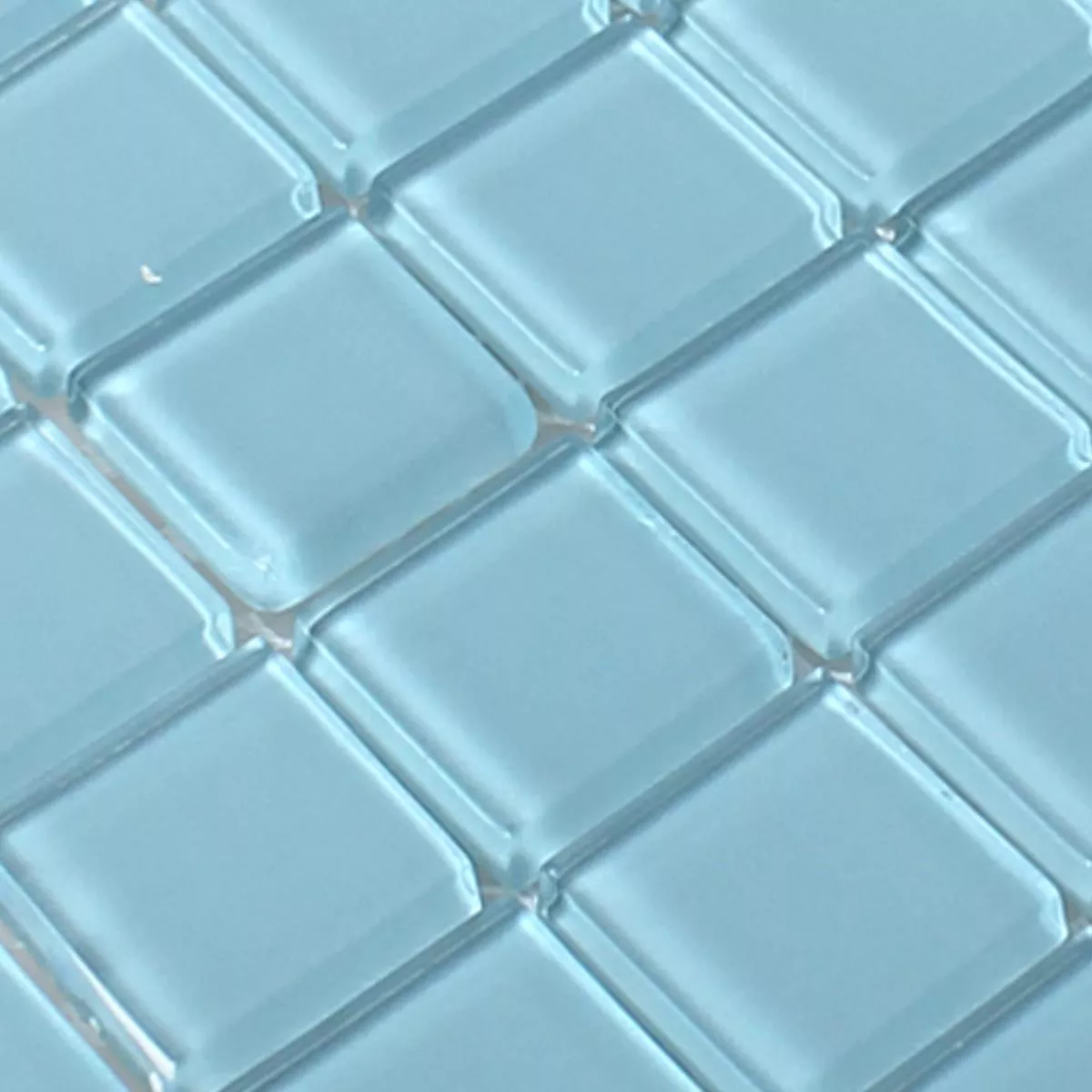 Vzorek Skleněná Mozaika Dlaždice Florida Světle Modrá