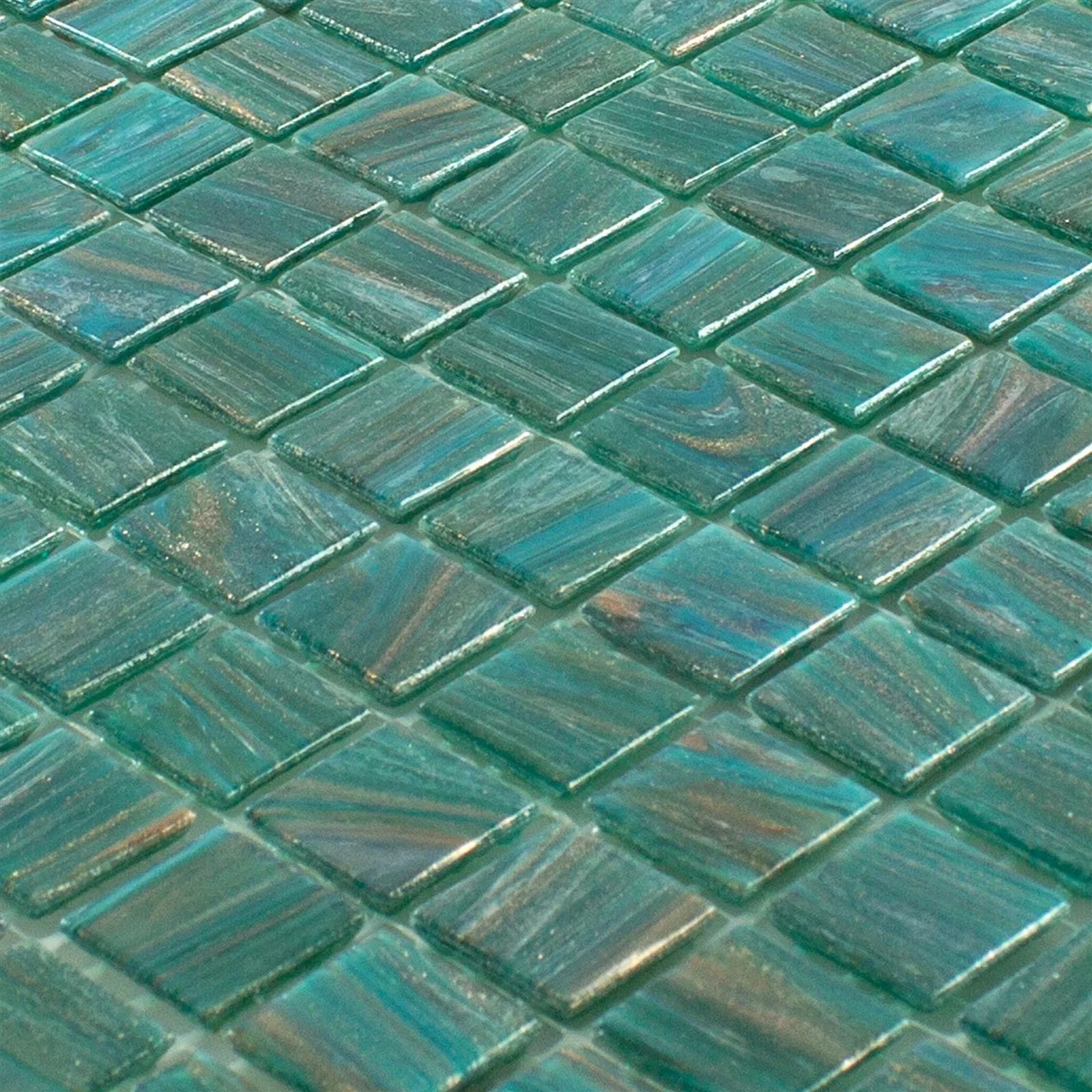 Sklo Keramická Mozaika Ogeday Zlatý Efekt Zelená
