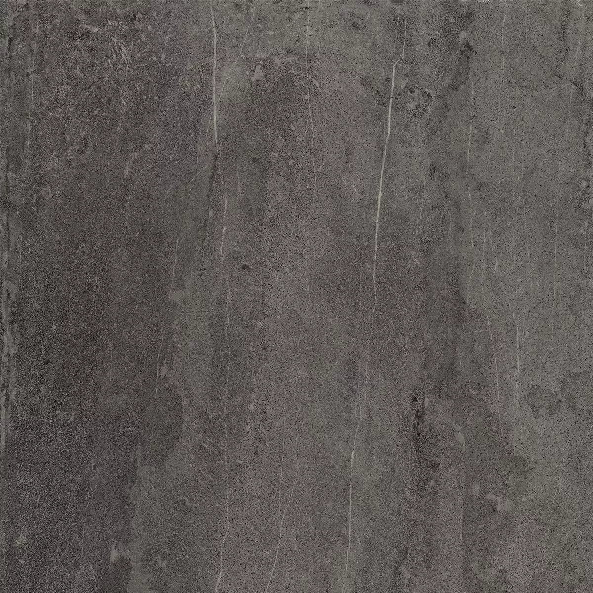 Podlahové Dlaždice Detmold Vzhled Přírodního Kamene 60x60cm Antracitová