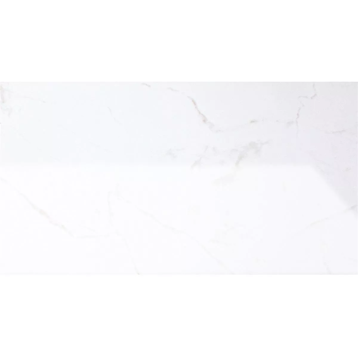 Vzorek Nástěnné Obklady Bradfort Mramorový Vzhled Bílá Rektifikováné Lesklá 30x60cm