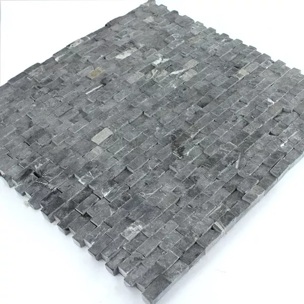 Mozaiková Dlaždice Mramor Obkladové Desky Brickstones Černá