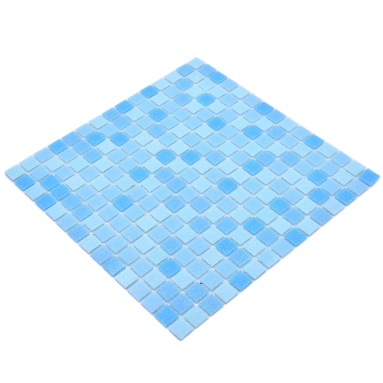 Vzorek Plavecký Bazén Mozaika North Sea Světle Modrá Mix