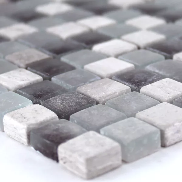 Mozaiková Dlaždice Sklo Mramor 15x15x8mm Lila Mix