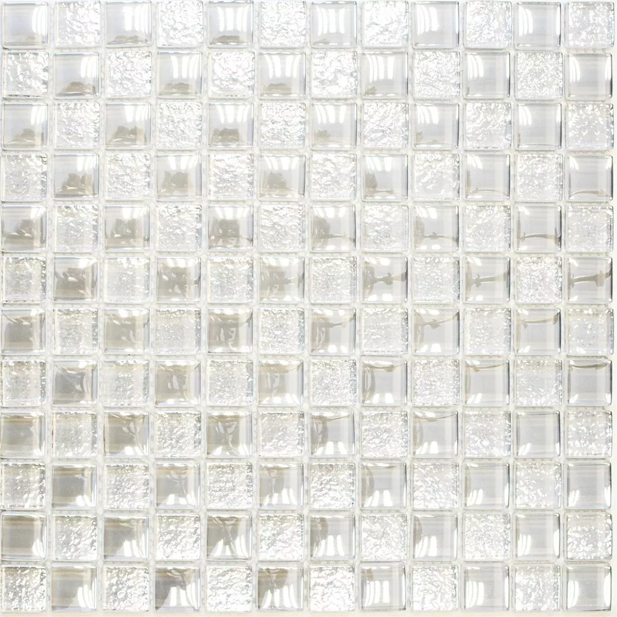 Vzorek Skleněná Mozaika Dlaždice Nikolski Stropní Svítidla Bílá