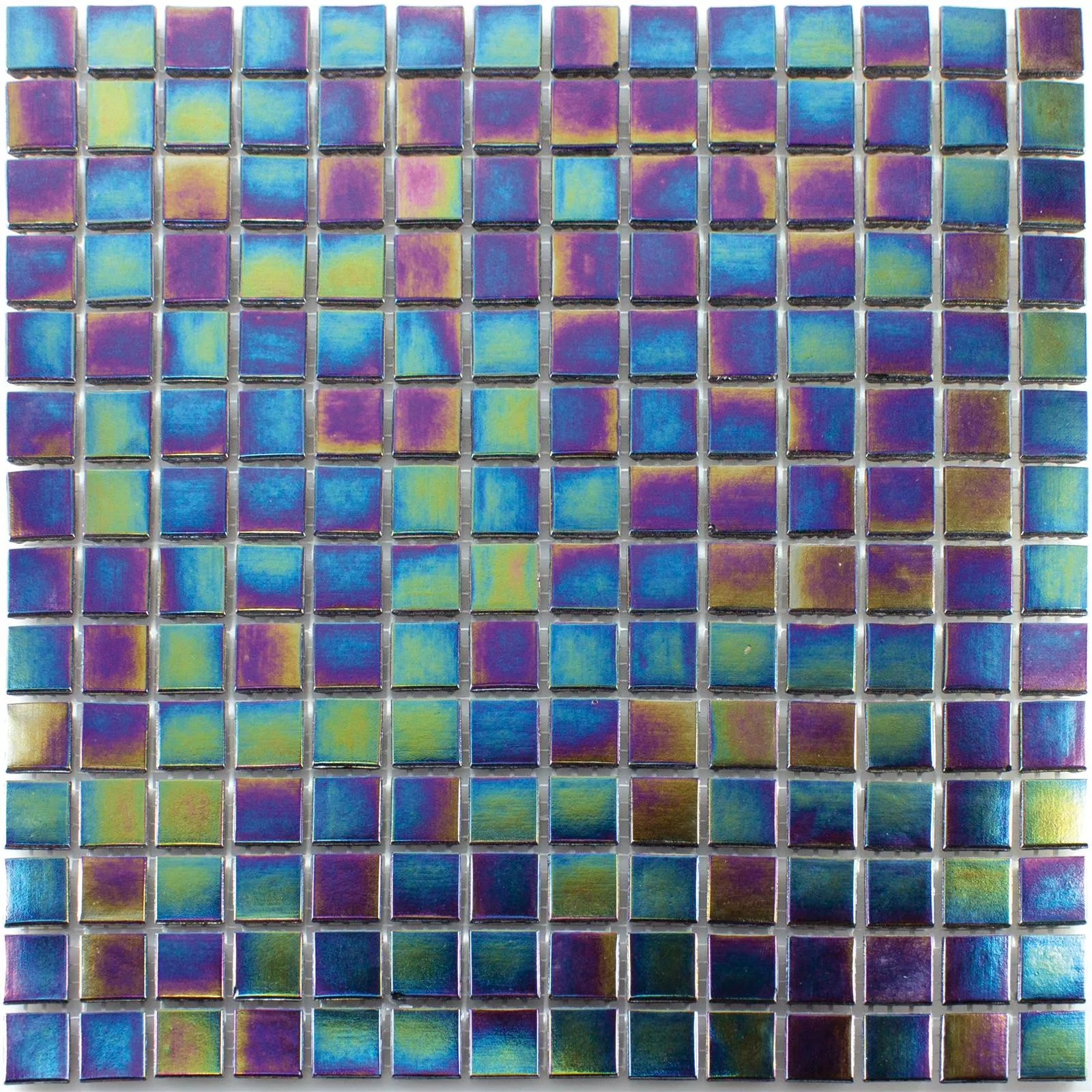 Skleněná Mozaika Williams Perleťový Efekt Zelená Černá
