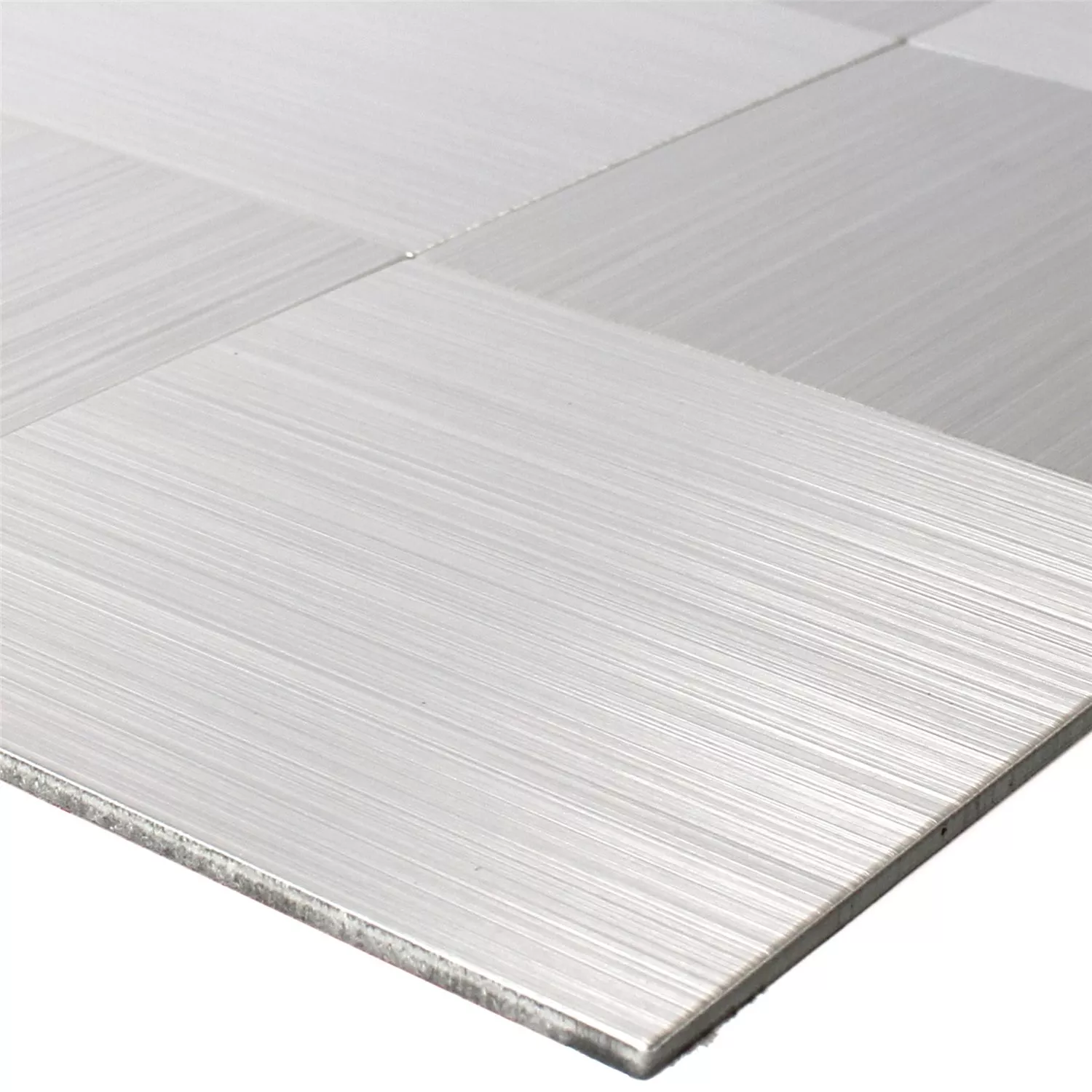 Mozaiková Dlaždice Kov Samolepicí Mikros Stříbrná Čtverec 100