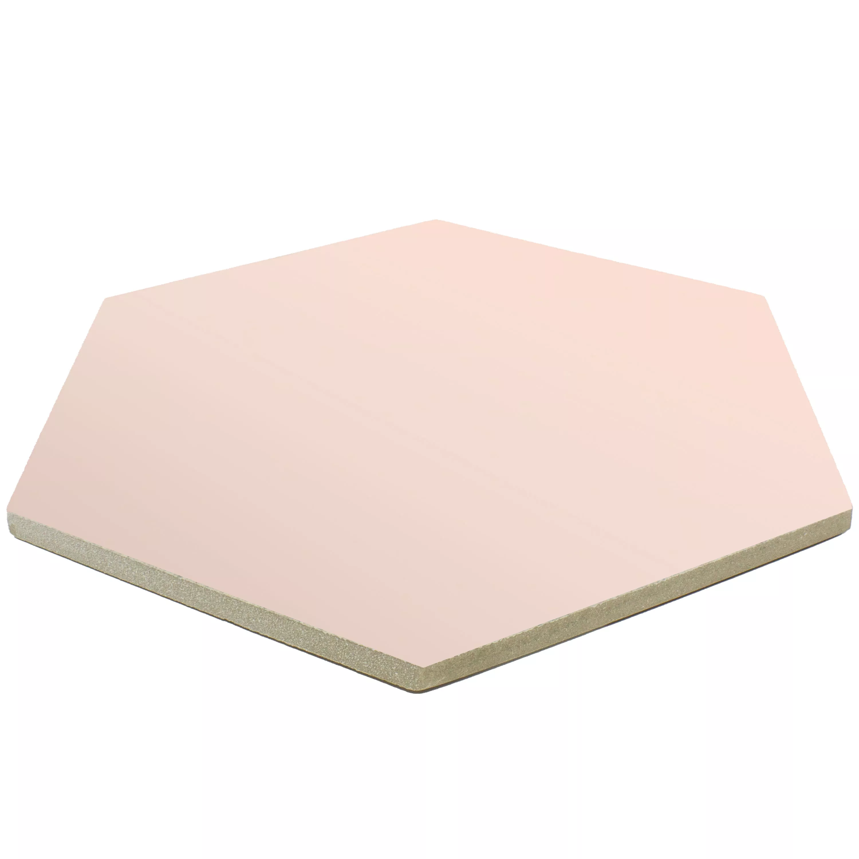 Vzorek Kameniny S Porcelánovou Povrchovou Úpravou Dlaždice Modena Šestiúhelník Uni Růžová Pink Šestiúhelník