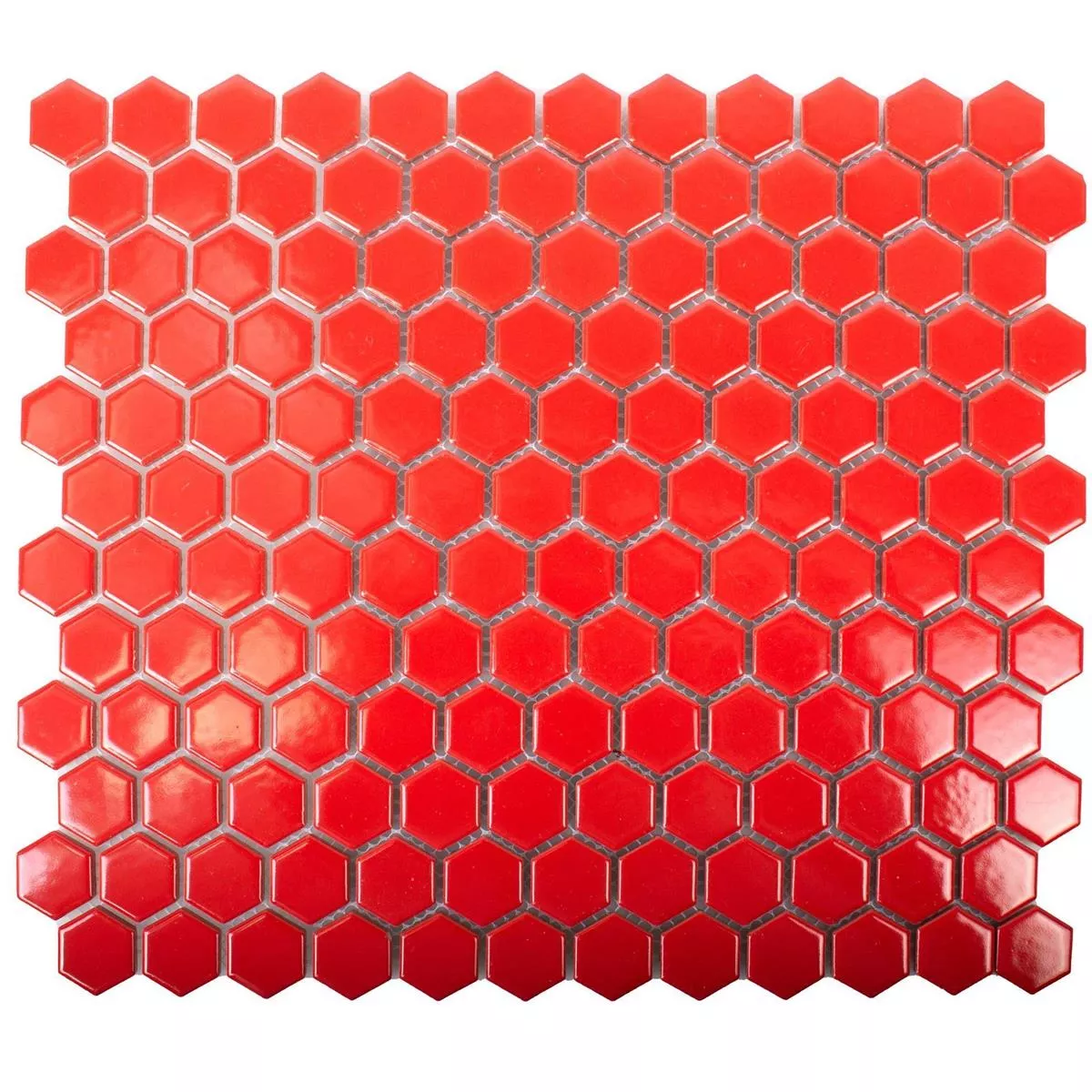 Vzorek Keramika Mozaiková Dlaždice Zenon Červená Lesklá
