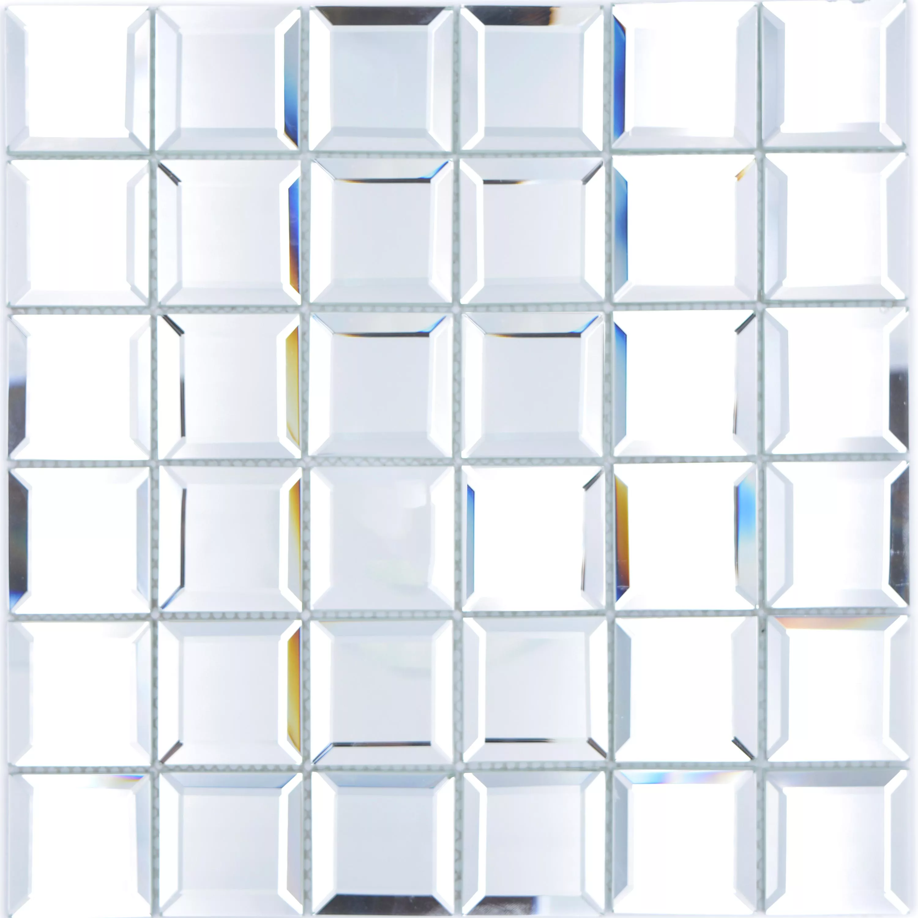Vzorek Zrcadlo Metro Mozaikové Dlaždice Reflexion Čtverec
