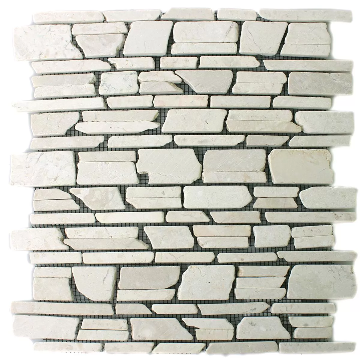 Vzorek Mozaiková Dlaždice Mramor Brick Biancone