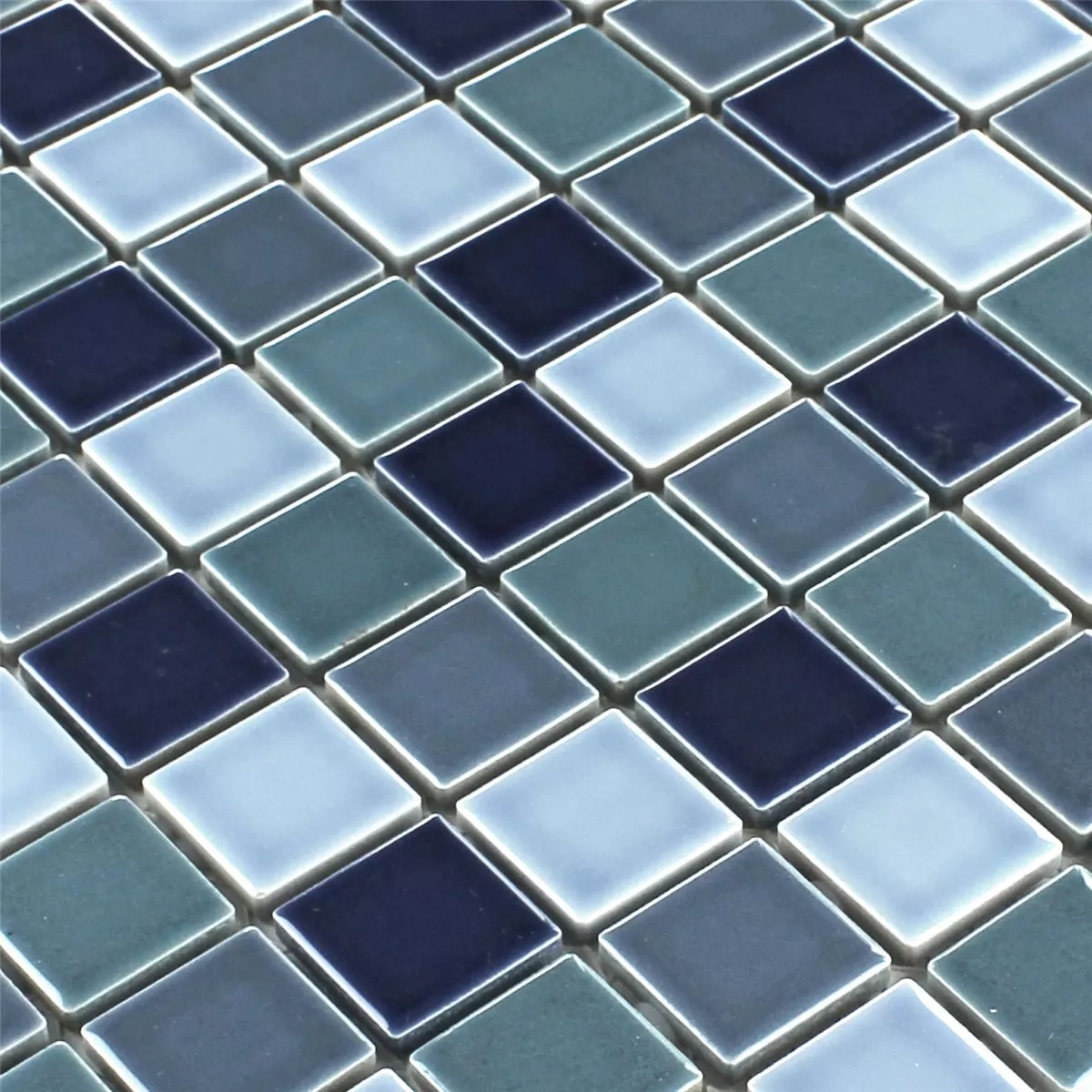 Mozaiková Dlaždice Keramika Bodaway Modrá Mix Lesklá