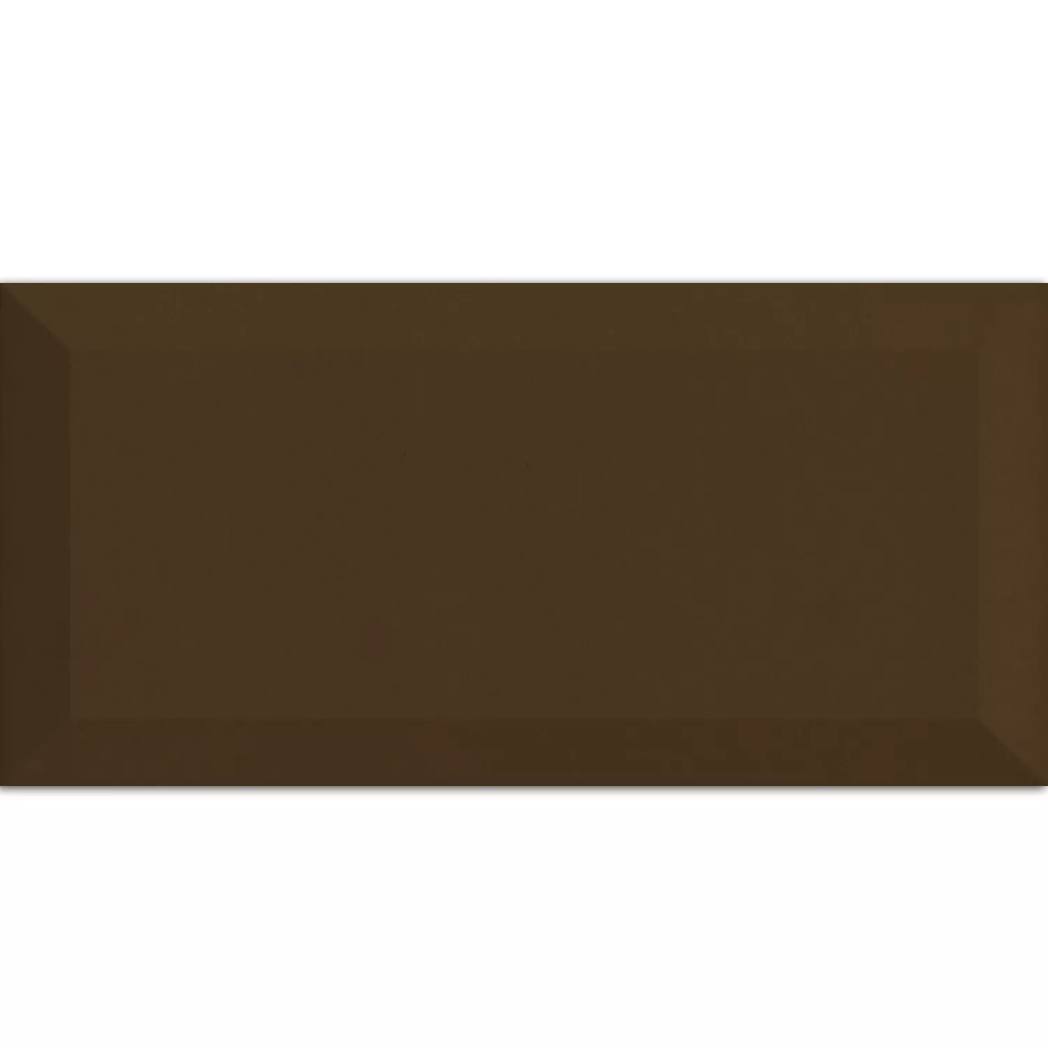 Metro Nástěnné Obklady Siena Tmavě Hnědá. Fazeta 10x20cm Metro Nástěnné Obklady Siena Tmavě Hnědá. Fazeta 10x20cm