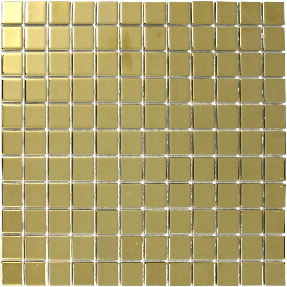 Skleněná Mozaika Dlaždice Zlatá Uni 25x25x4mm