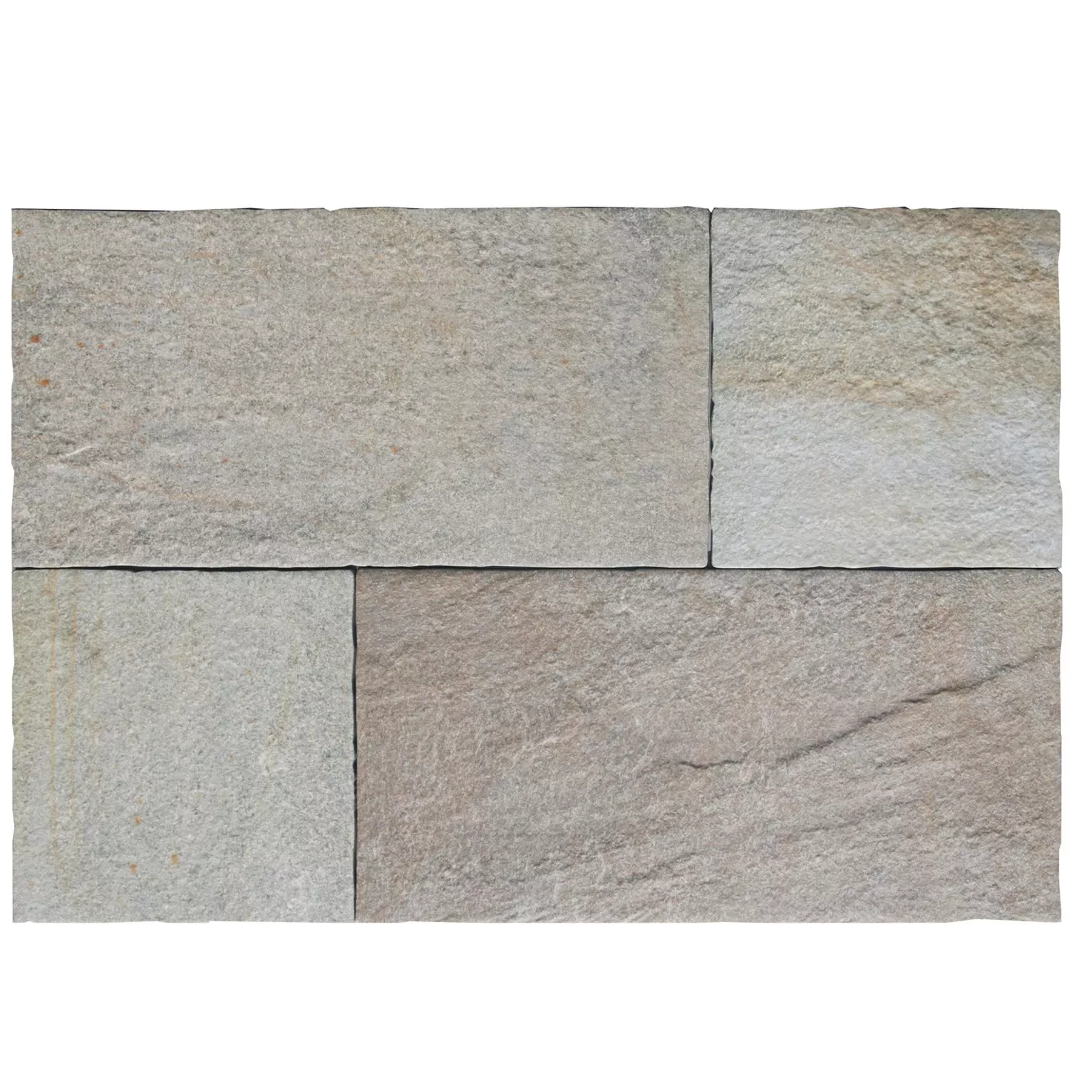 Vzorek Podlahové Dlaždice Acapulco Vzhled Přírodního Kamene Šedá 21,6x43,5cm