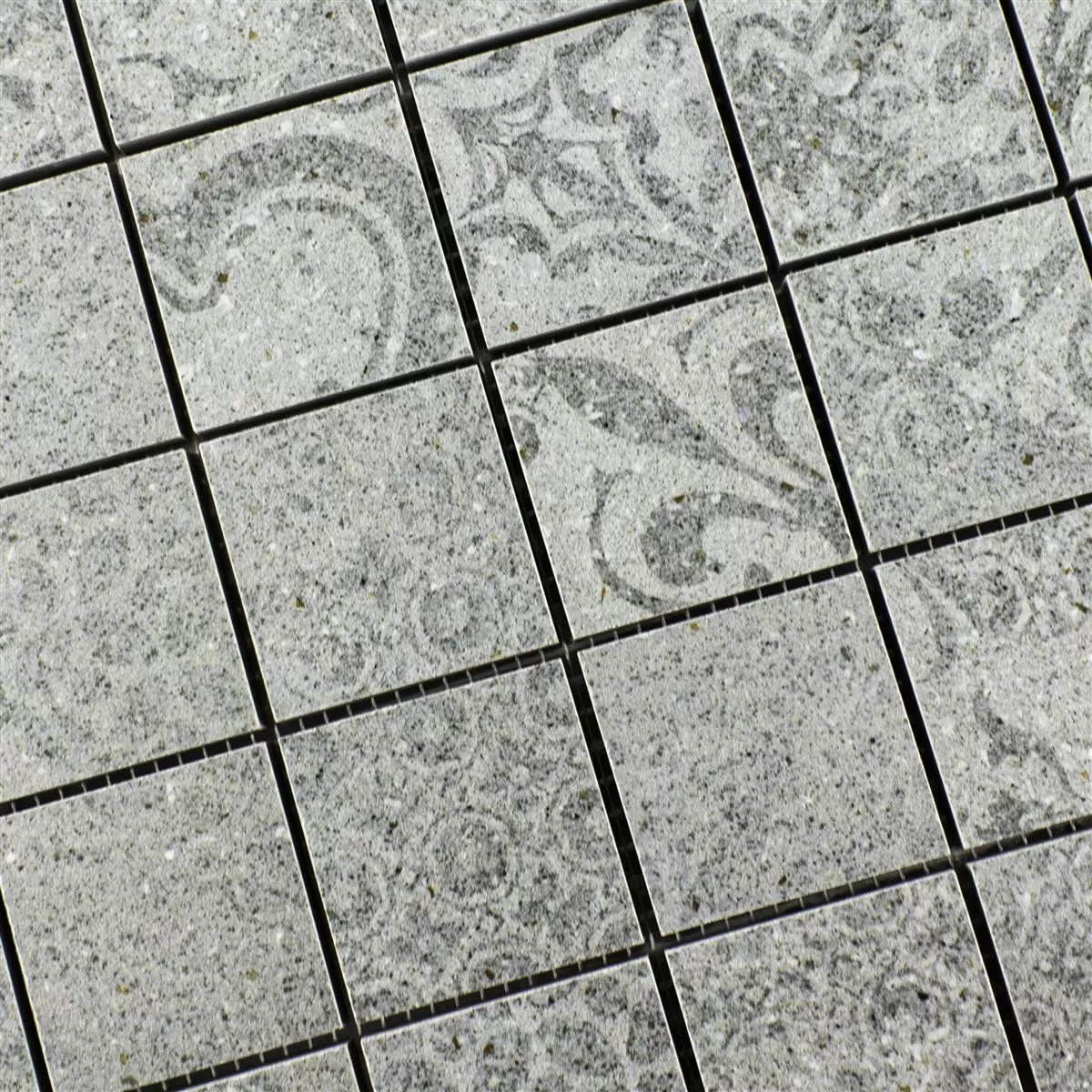 Keramická Mozaika Dlaždice Jeylo Retro Vzhled Šedá Q48