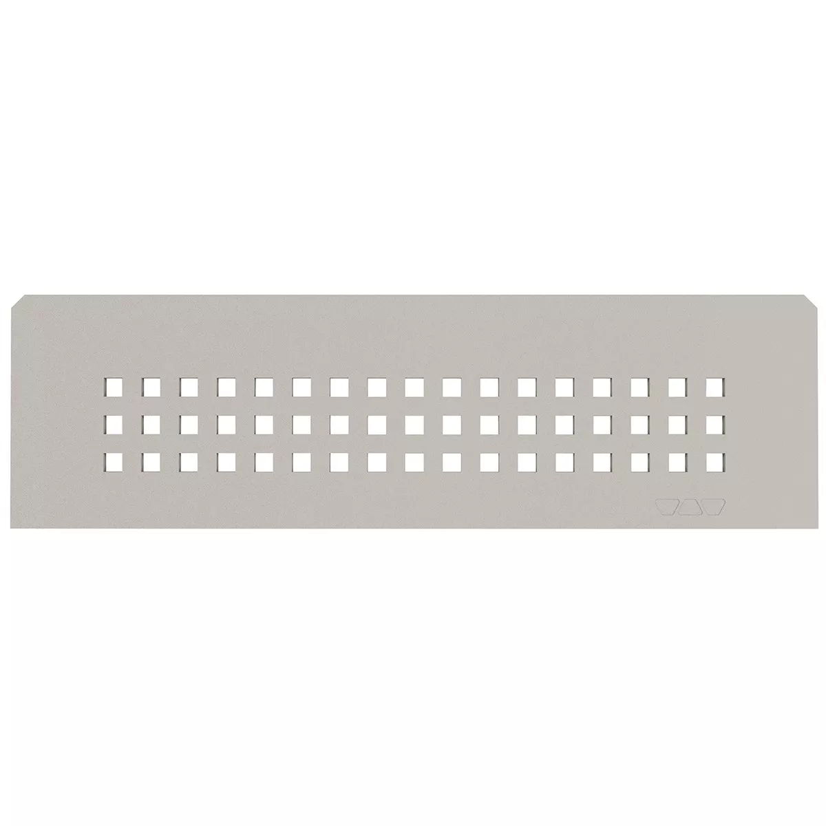 Nástěnná police Schlüter obdélníková 30x8,7 cm čtvercová béžová