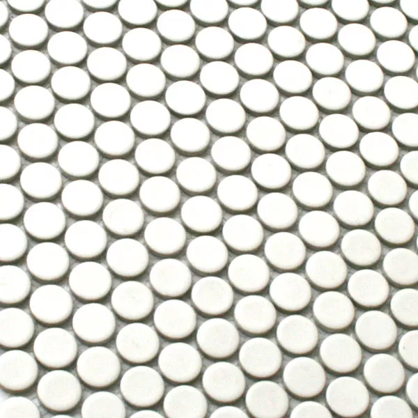 Vzorek Mozaiková Dlaždice Keramika Drop Bílá Uni