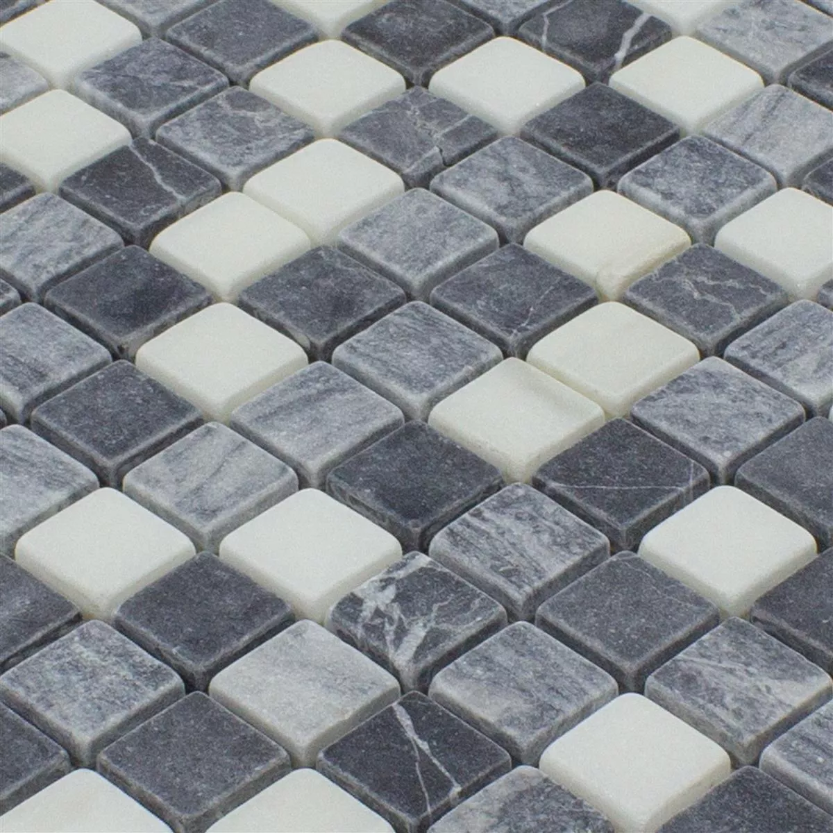 Mramor Mozaika Z Přírodního Kamene Dlaždice Stanford Šedá Bílá