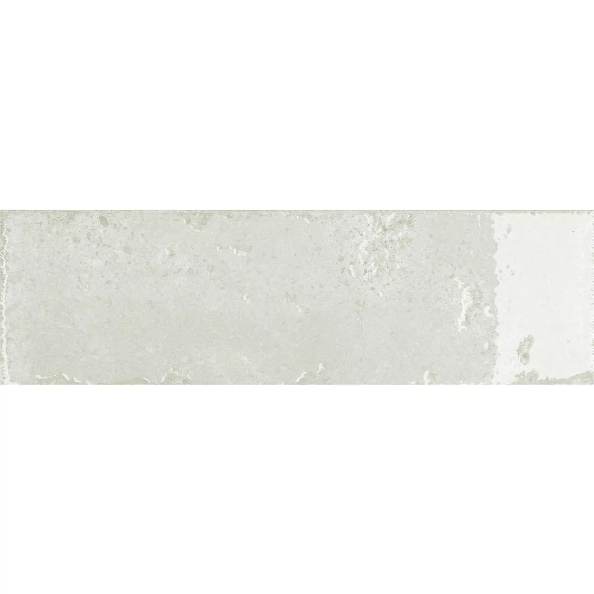 Vzorek Nástěnné Obklady Lara Lesklá Zvlněné 10x30cm Bílá