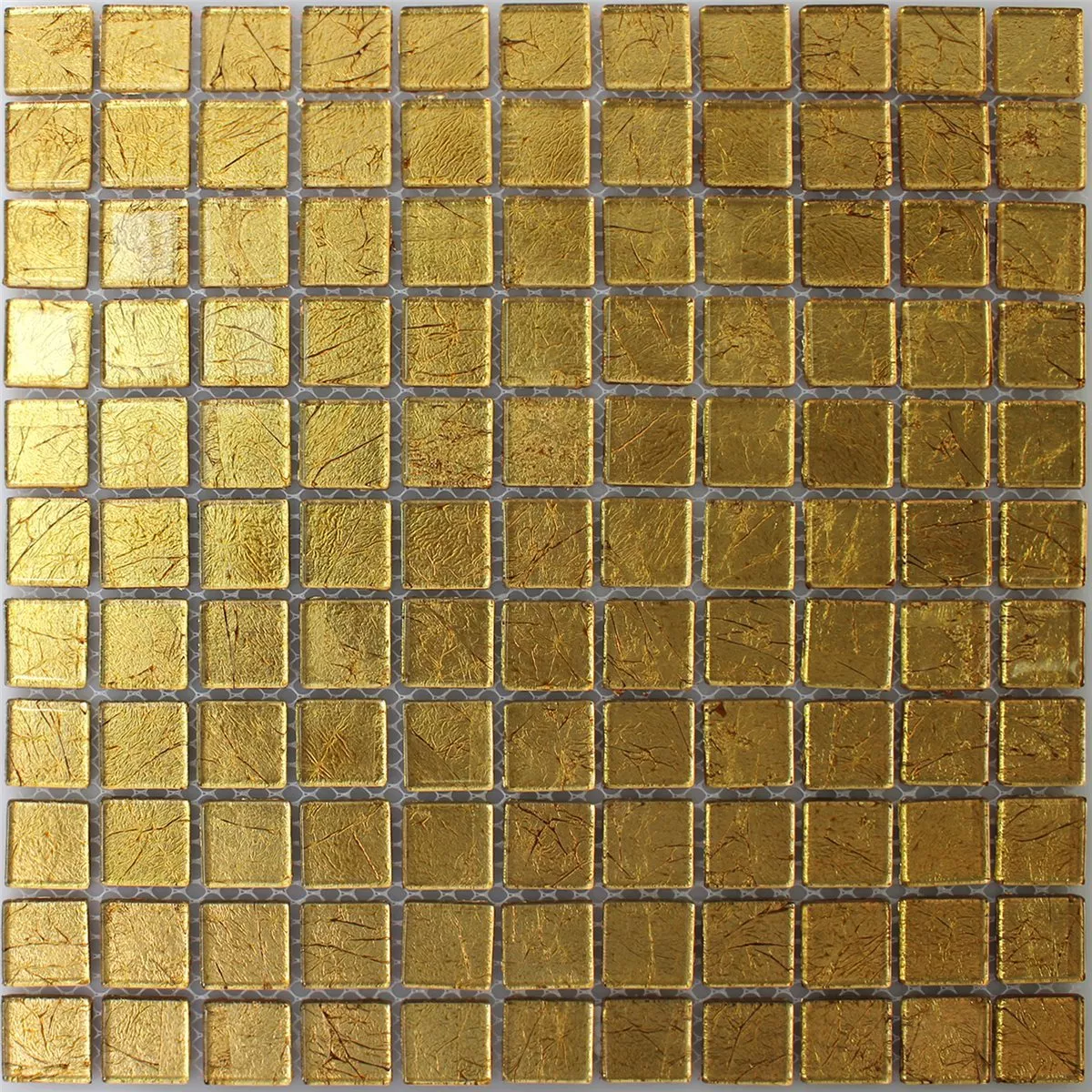 Skleněná Mozaika Dlaždice Křišťál Zlatá Struktura