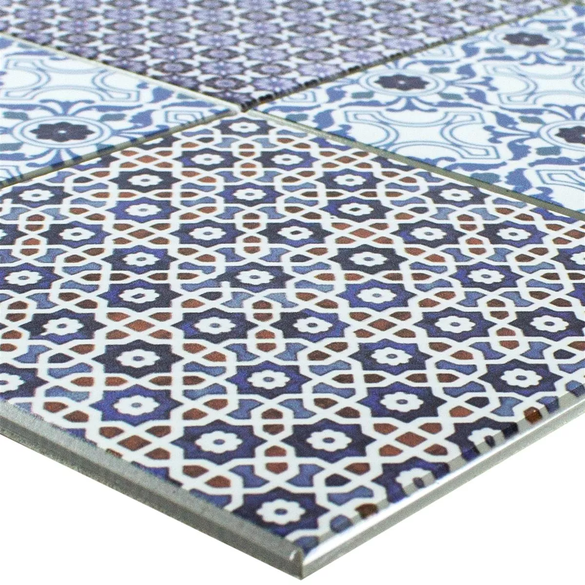 Vzorek Vinyl Mozaikové Dlaždice Samolepicí Poznan Modrá