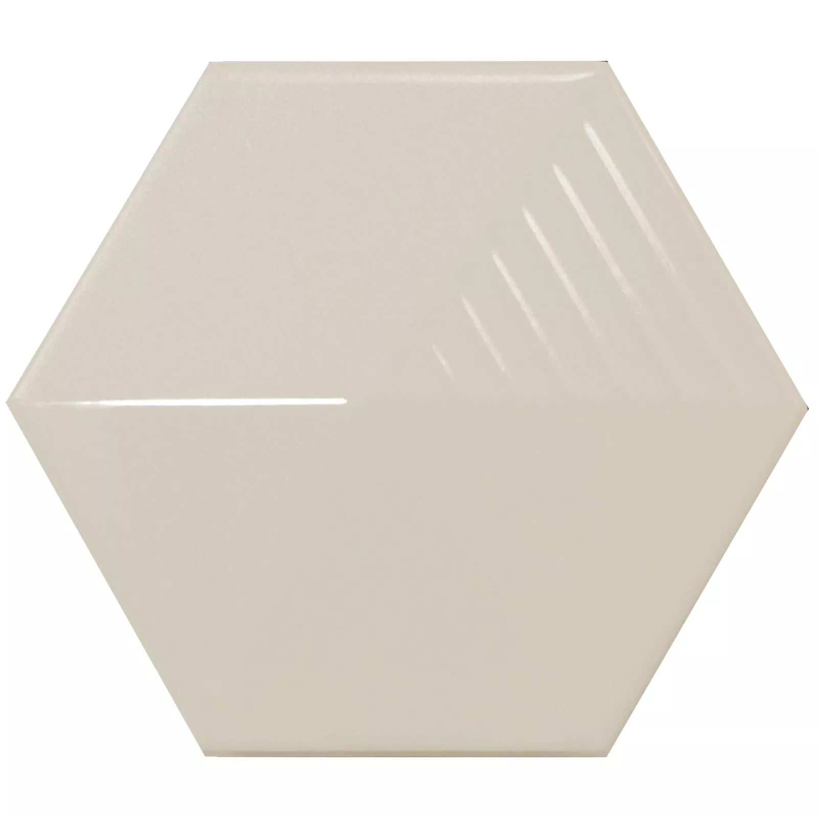 Vzorek Nástěnné Obklady Rockford 3D Šestiúhelník 12,4x10,7cm Béžová