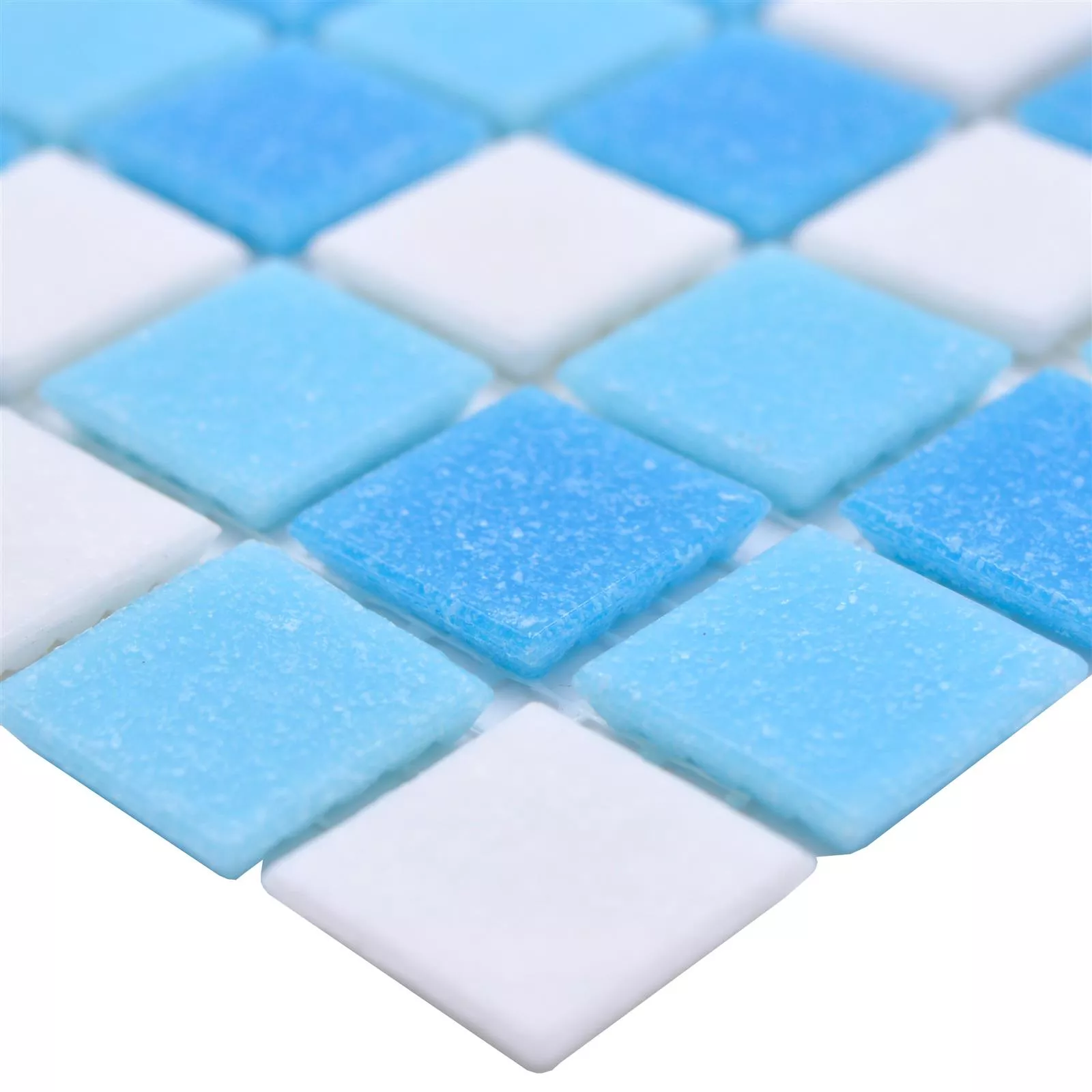 Vzorek Plavecký Bazén Mozaika North Sea Bílá Modrá Mix