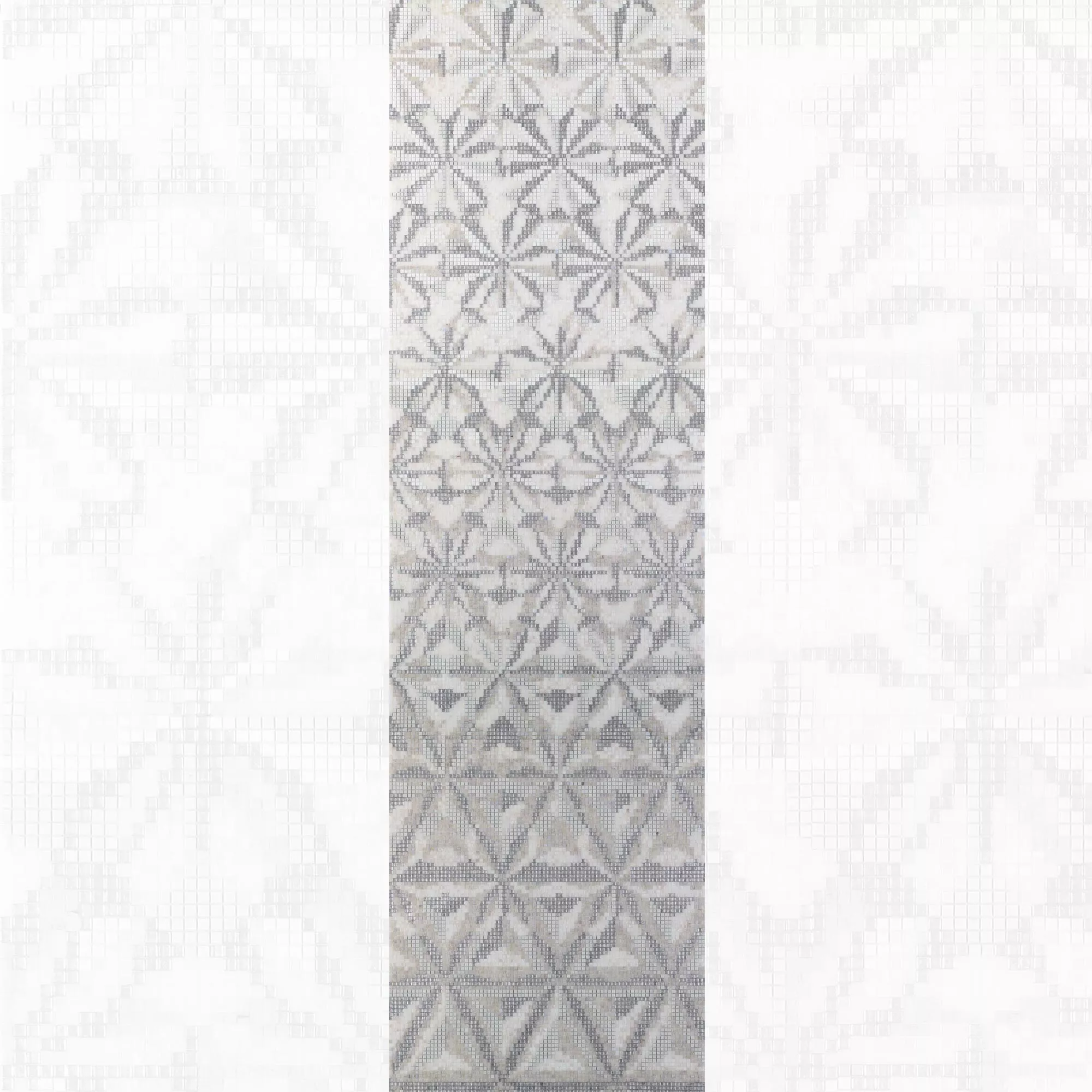 Skleněná Mozaika Obrázek Magicflower White 90x240cm