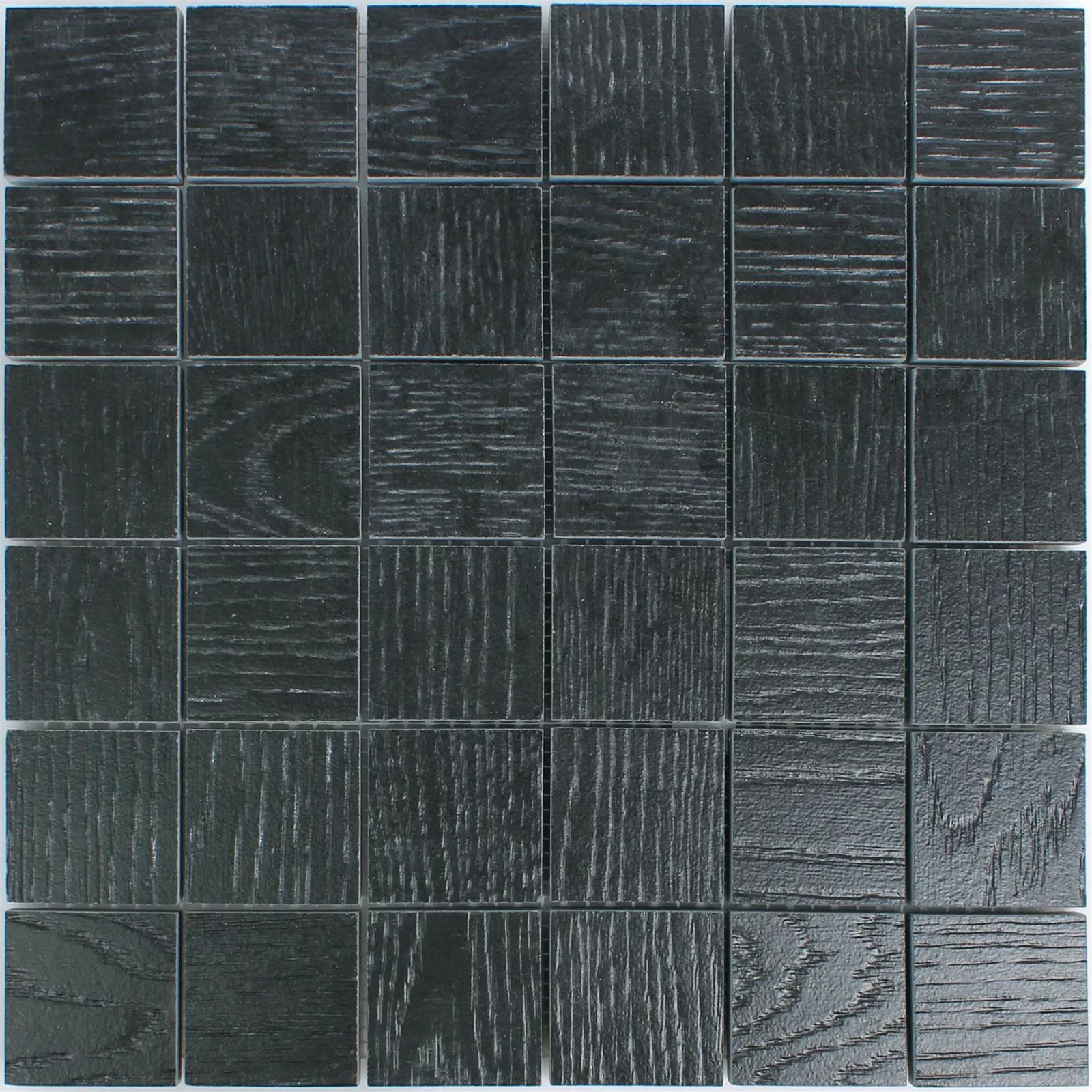 Vzorek Keramická Mozaikové Olympic Dřevěný Vzhled Černá Čtverec R10/B