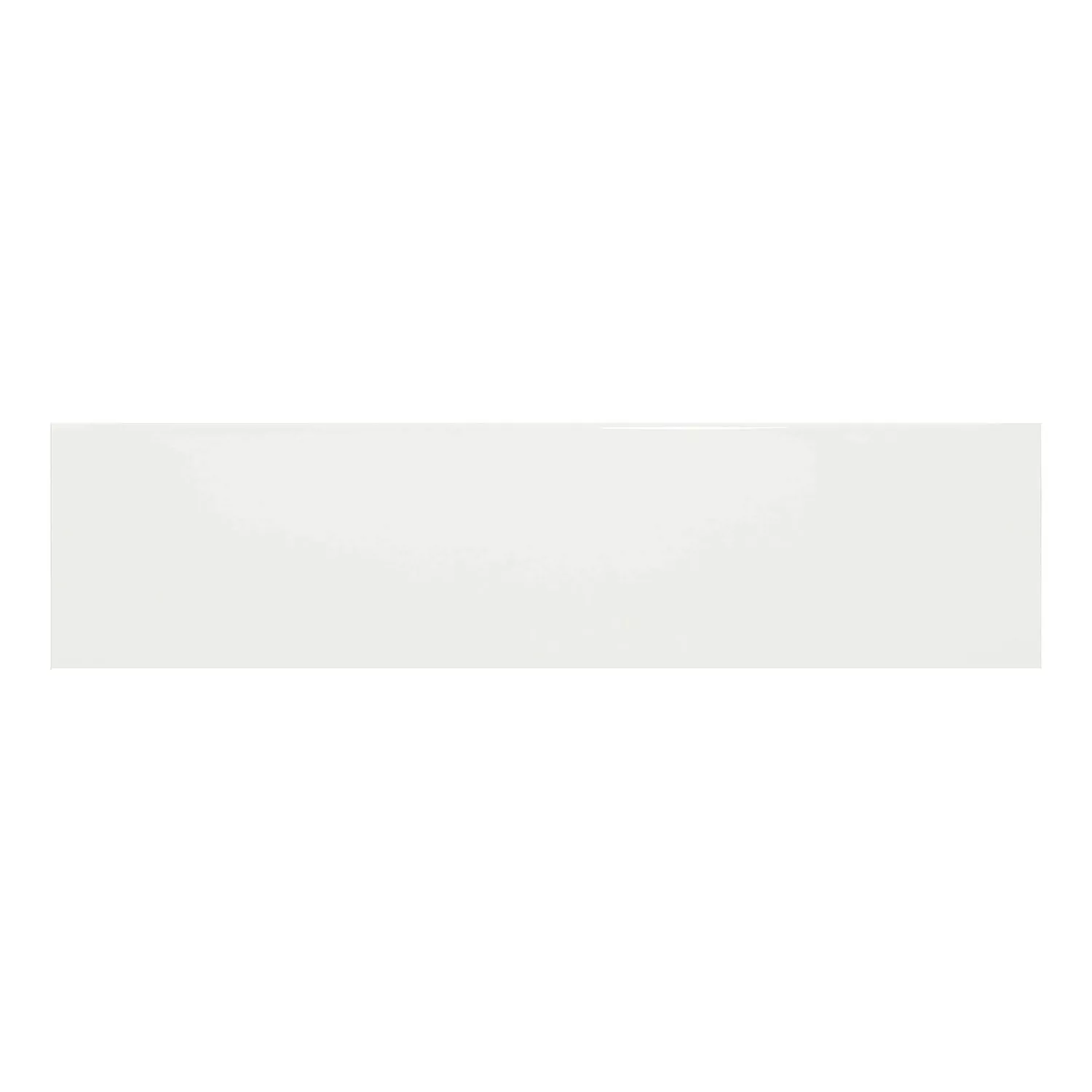 Dlaždice metra Bílá Lesklá 7,5x30 cm Bez Fazety Swissland Blanco