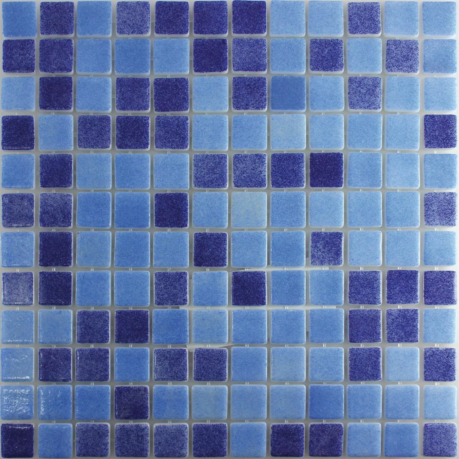 Vzorek Sklo Plavecký Bazén Mozaika Lagune R11C Modrá Mix