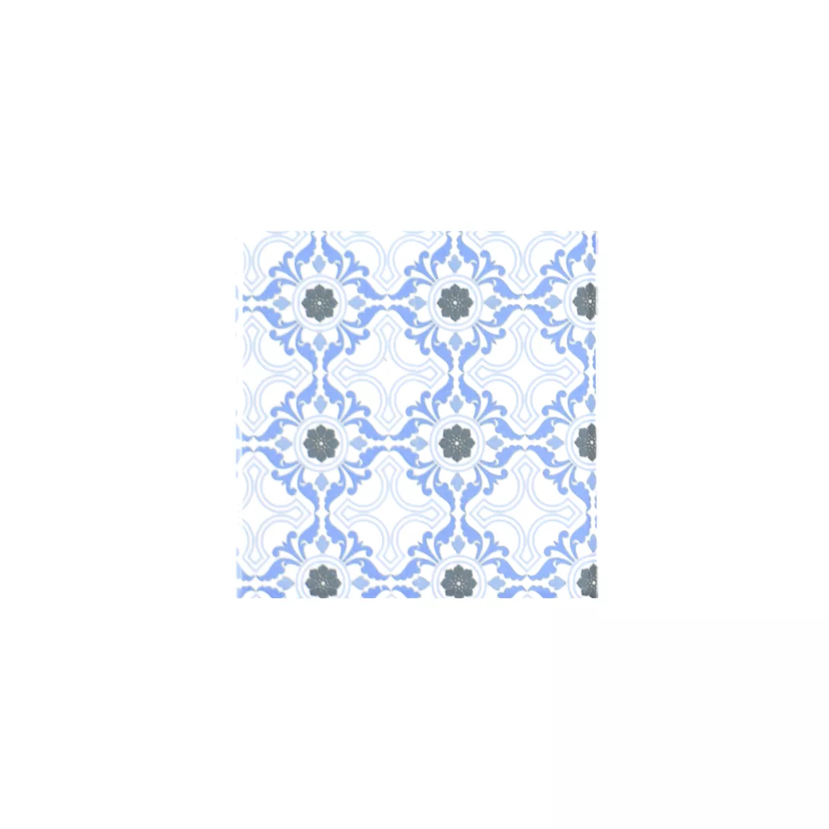 Vzorek Keramika Mozaiková Dlaždice Daymion Retro Vzhled Modrá 