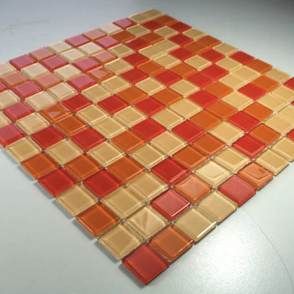 Skleněná Mozaika Dlaždice Valencia Červenooranžová